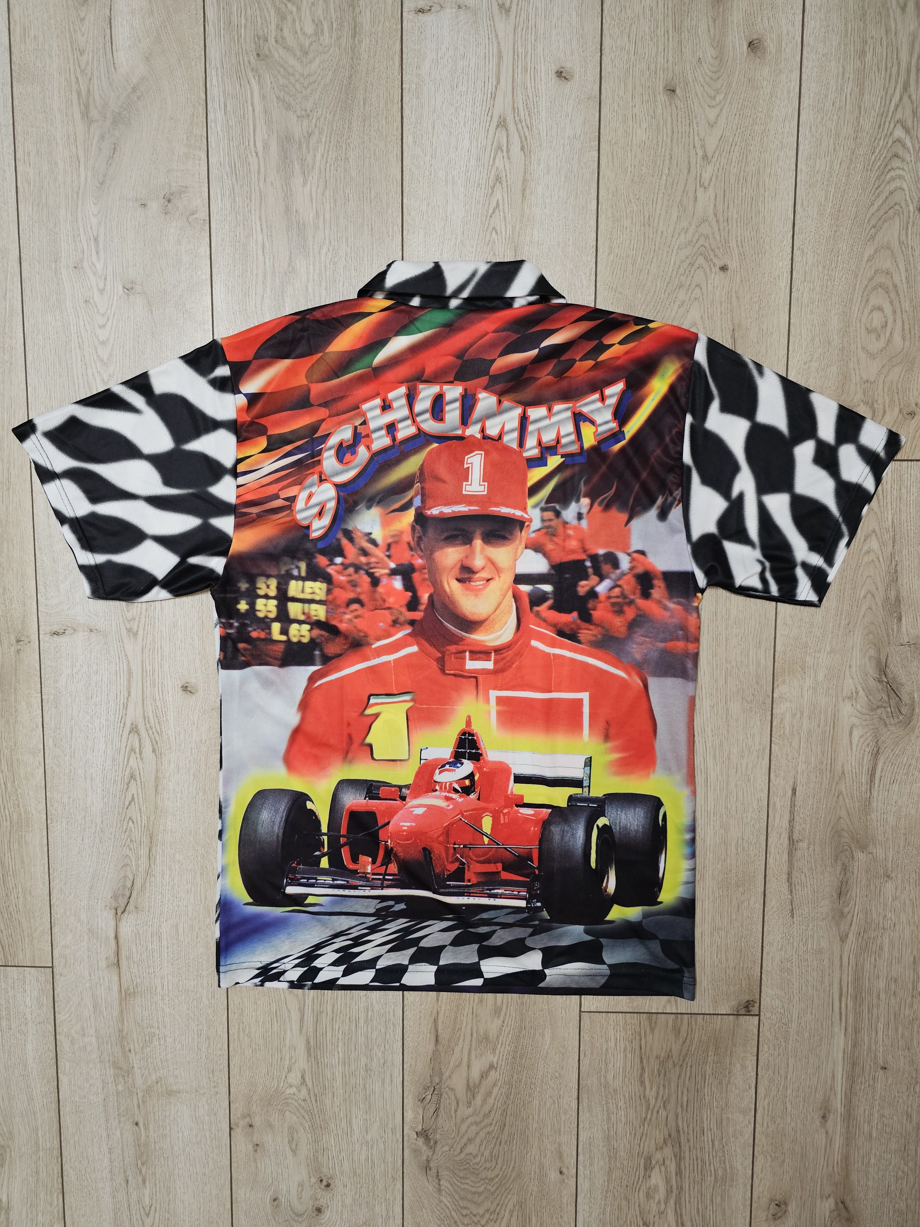 Formula 1 VINTAGE FERRARI SCHUMACHER SHIRT F1 TEAM JERSEY MENS SCHUMMY Size US L / EU 52-54 / 3 - 2 Thumbnail