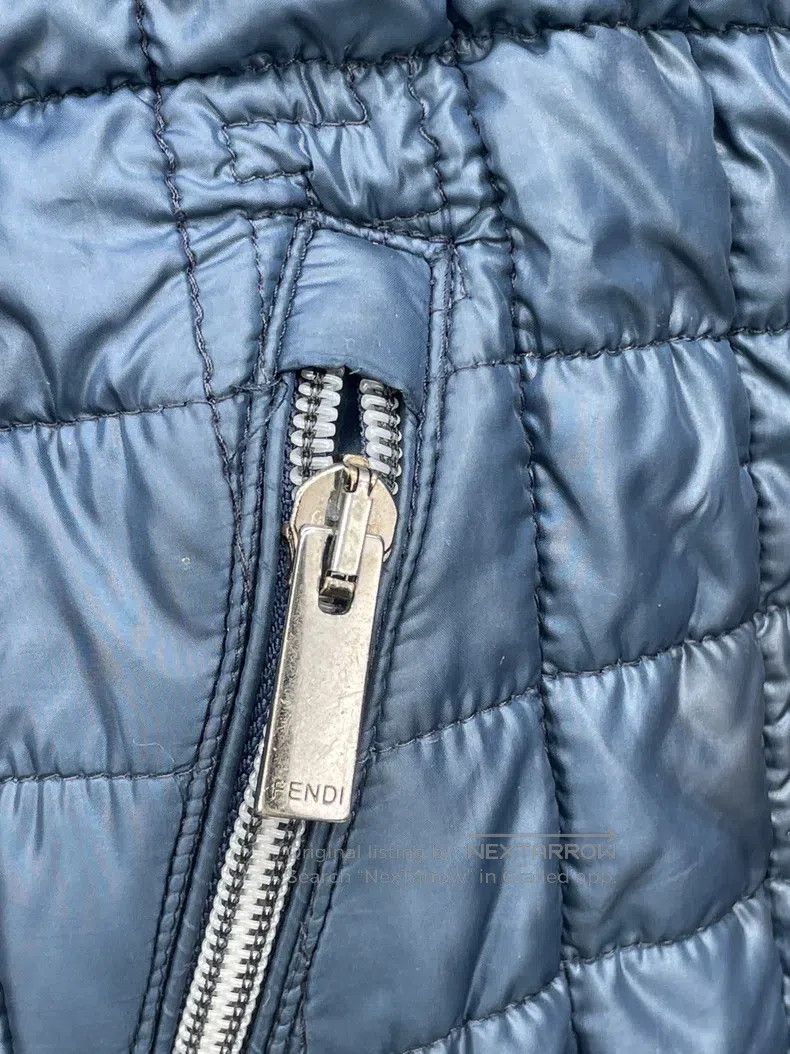 Fendi Fendi Navy Blue Puffer Coat Size US L / EU 52-54 / 3 - 3 Thumbnail