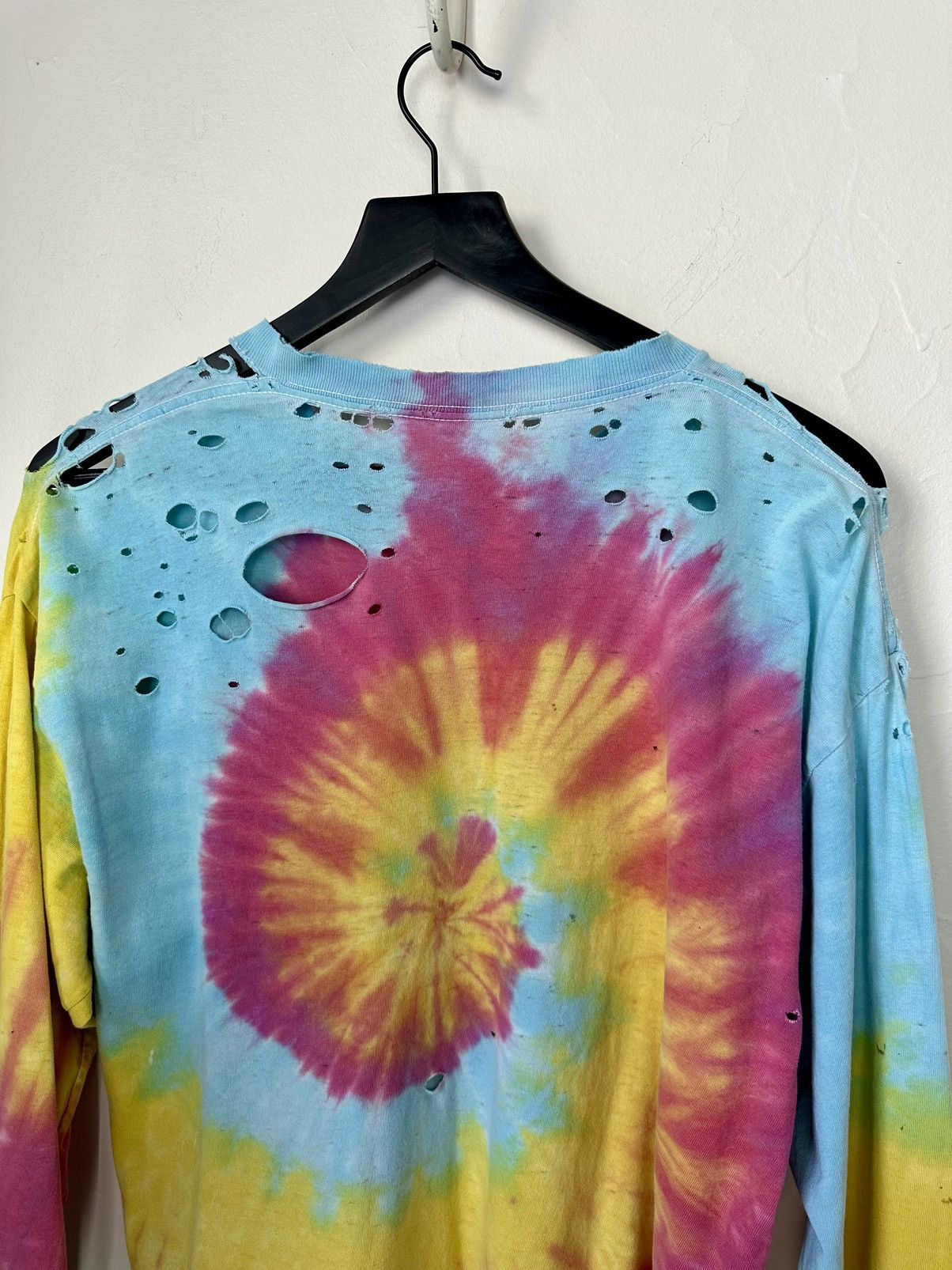 Vintage (L) THRASHED TO PERFECTION Tye Dye Long-Sleeve Tee Size US L / EU 52-54 / 3 - 12 Thumbnail