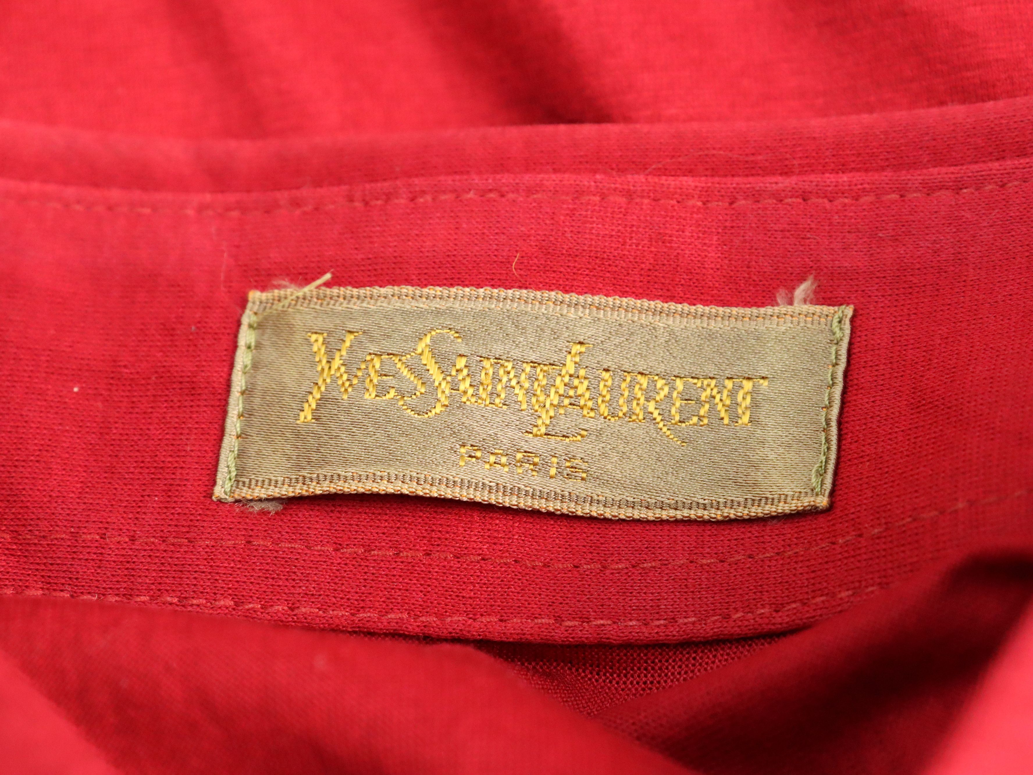 Yves Saint Laurent Vtg. Yves Saint Laurent Paris YSL Retro Multicolor L/S Shirt Size US M / EU 48-50 / 2 - 7 Thumbnail