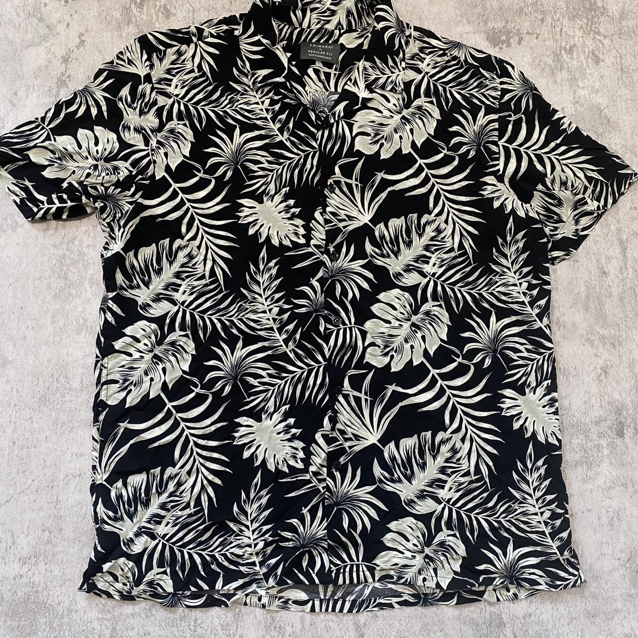 Other Black and white tropical print shirt Size US XL / EU 56 / 4 - 1 Thumbnail
