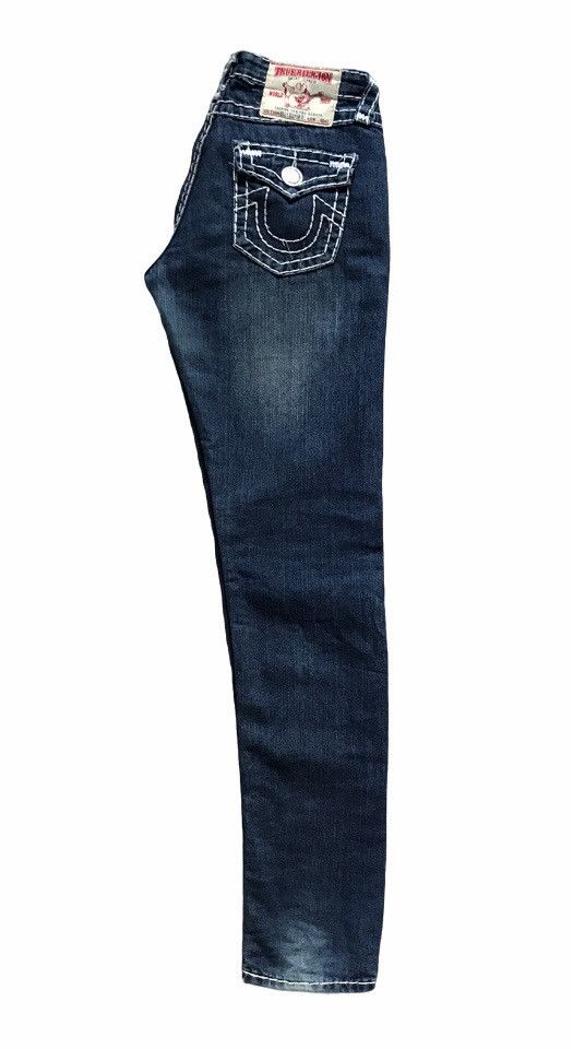 True Religion True Religion Billy Super T Denim Pants Women's 30 Blue Navy Size 30" / US 8 / IT 44 - 3 Thumbnail