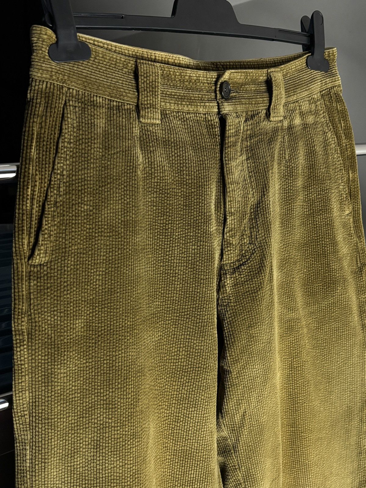 Acne Studios Acne Studios Olive Green Corduroy Chino Pants Size US 30 / EU 46 - 3 Thumbnail