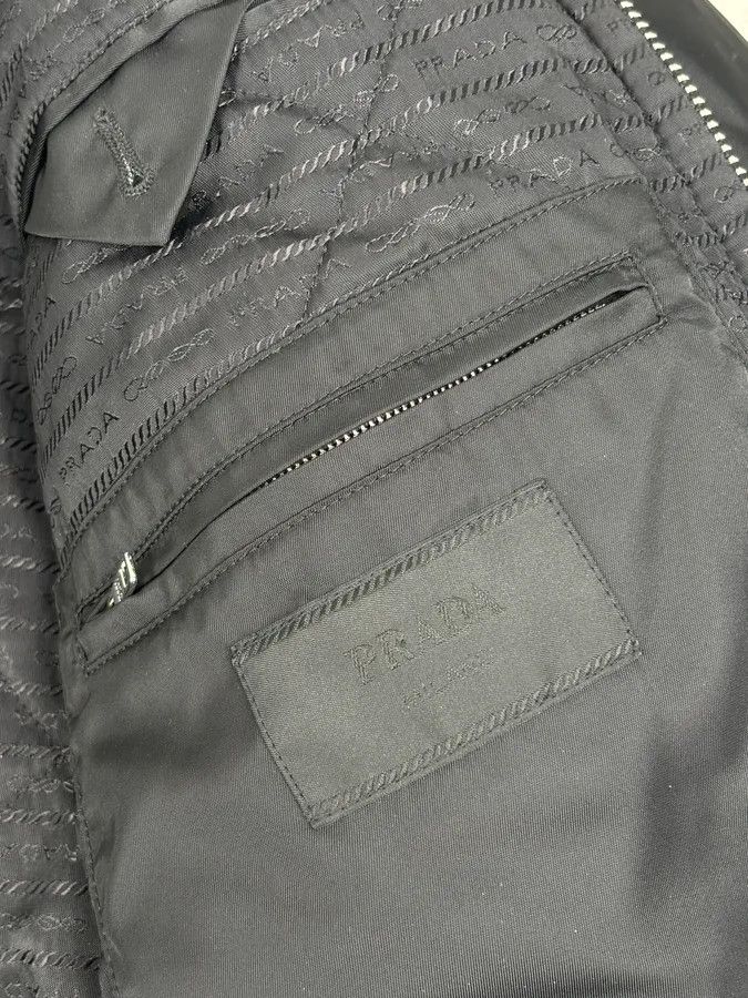 Prada AW2018 Prada Black Puffer Shearling Leather Jacket Size US M / EU 48-50 / 2 - 10 Thumbnail