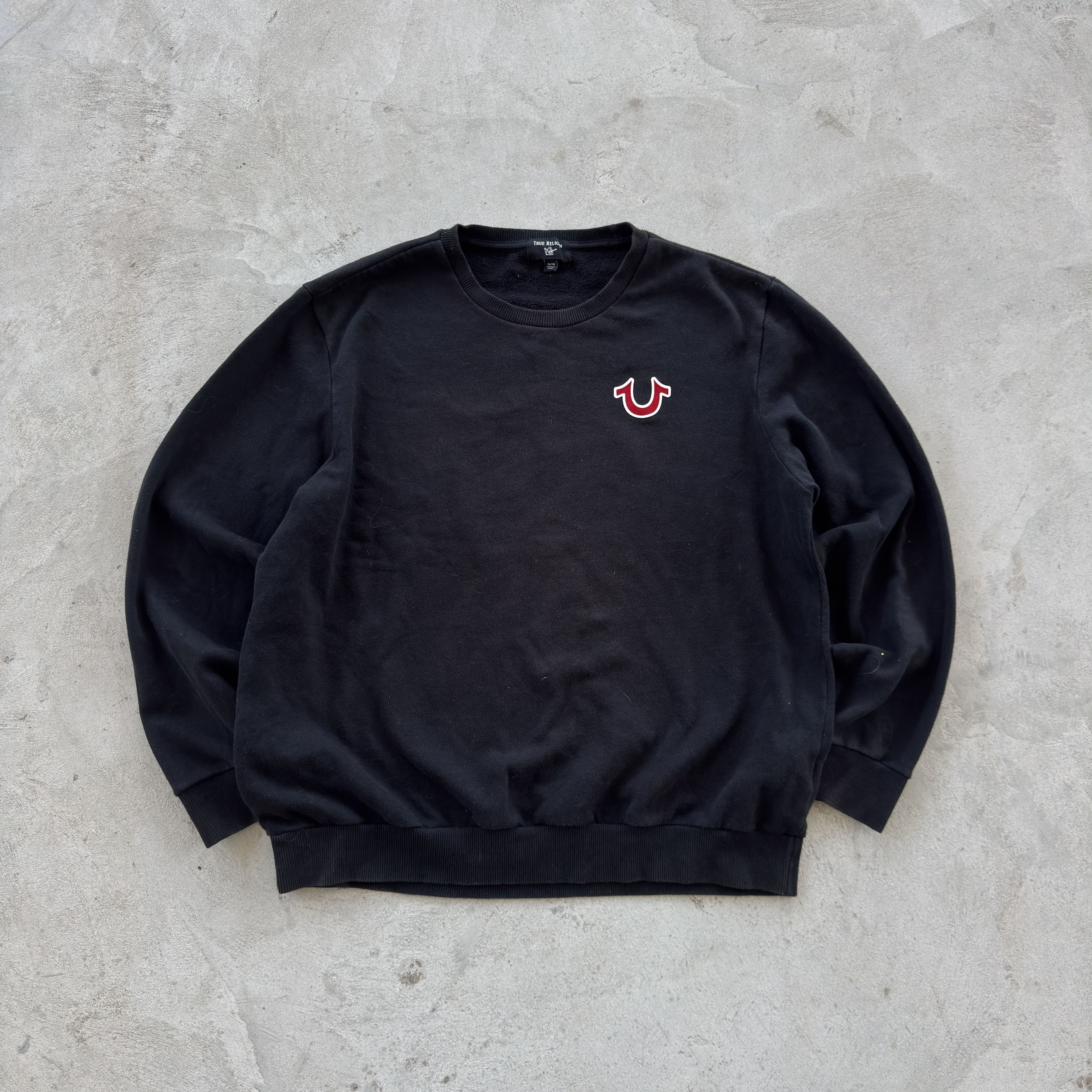 True Religion True Religion Black Sweatshirt XL Buddha Back Logo Size US XL / EU 56 / 4 - 2 Thumbnail