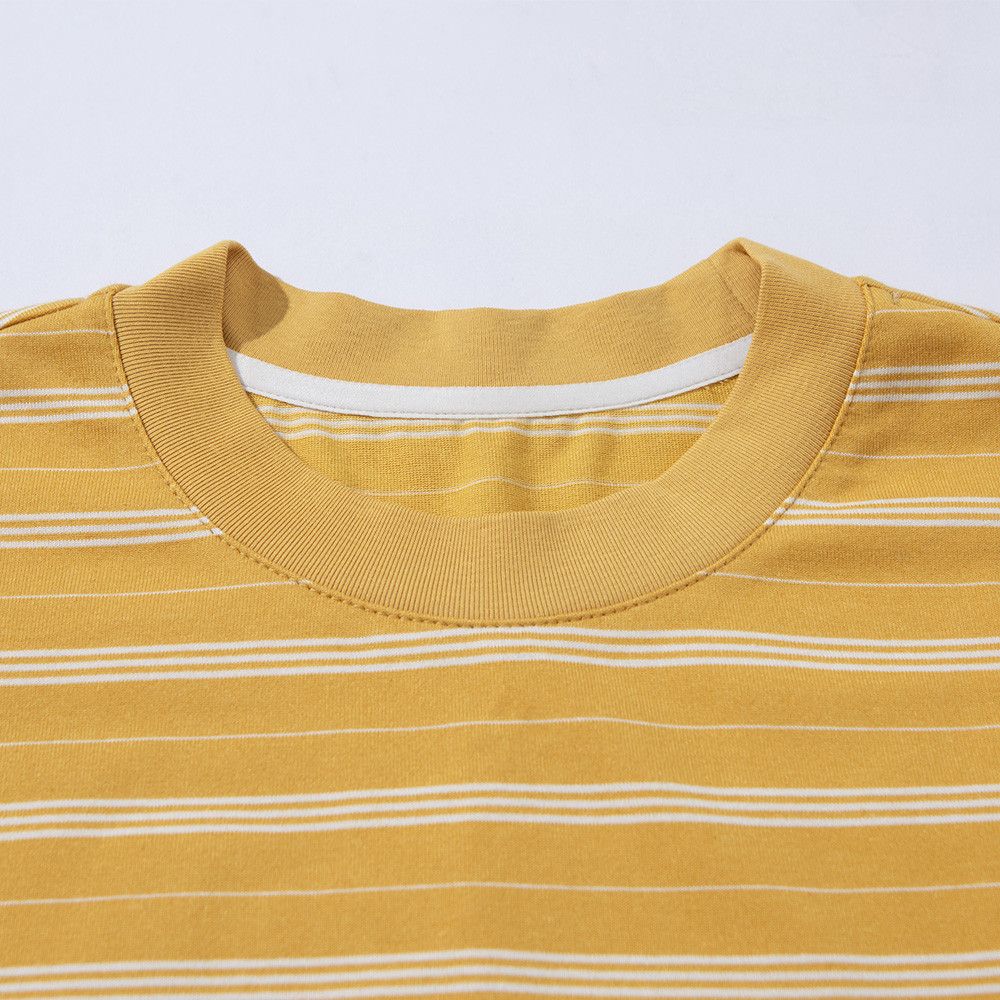 Japanese Brand Men's American-Style Loose-Fit Striped Crew-Neck T-Shirt Size US M / EU 48-50 / 2 - 3 Thumbnail