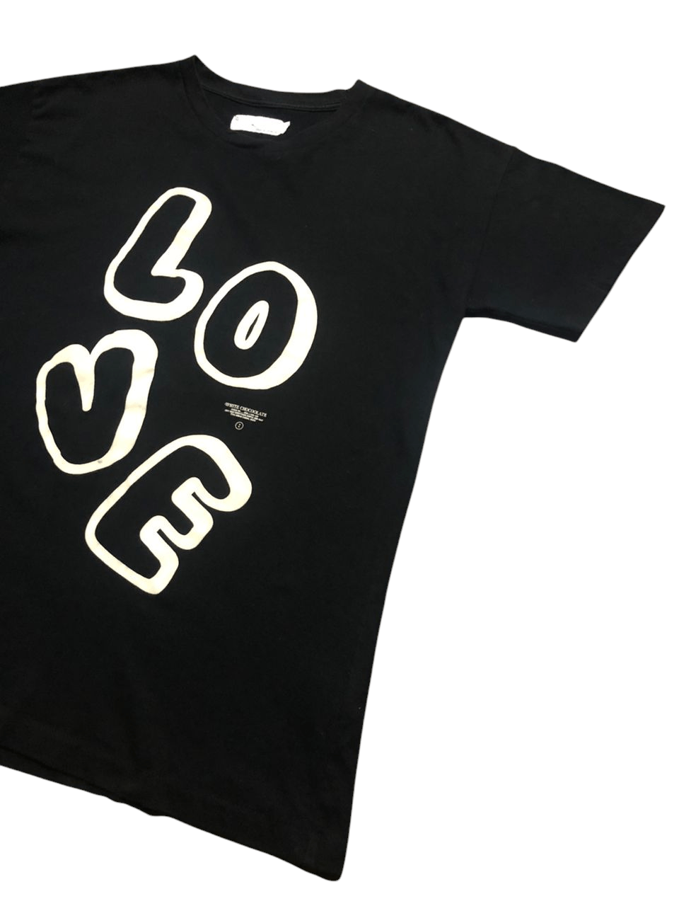 CHOCOOLATE Vintage White Chocoolate T-shirt "LOVE" Design Size US XS / EU 42 / 0 - 4 Thumbnail