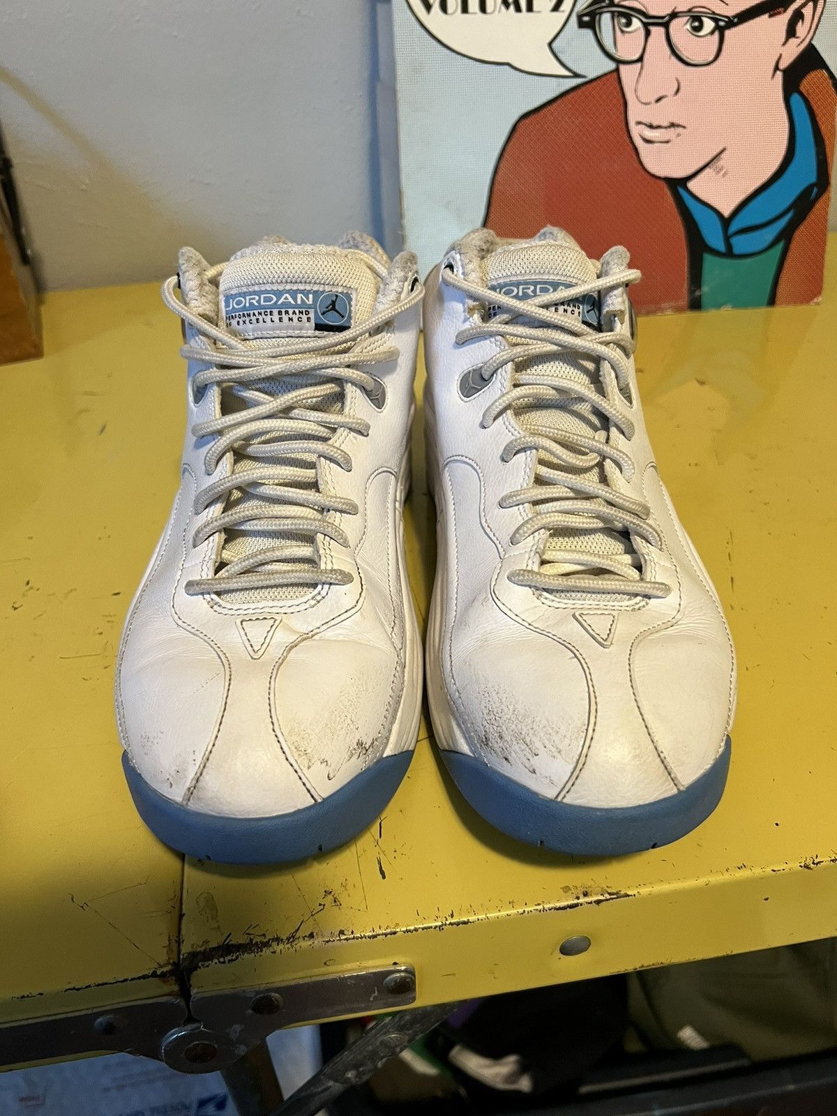 Jordan Brand × Nike Nike Air Jordan Jumpman Team 1 White University Blue UNC Size US 8 / EU 41 - 3 Thumbnail