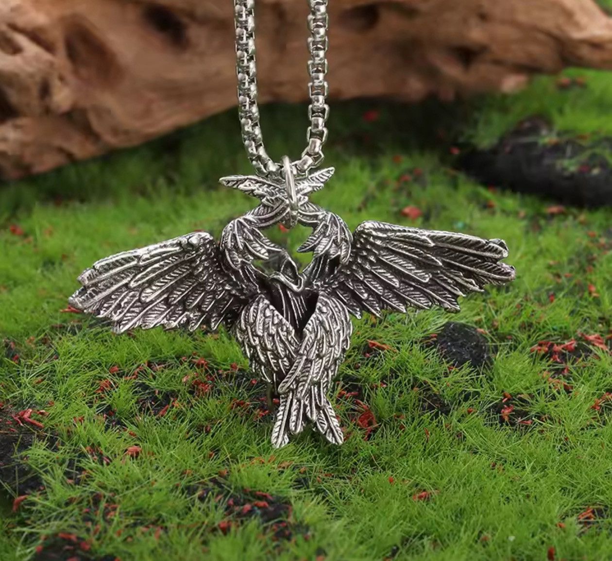 Jewelry Winged Devil Pendant Necklace - Edgy Gothic Jewelry Size ONE SIZE - 3 Thumbnail