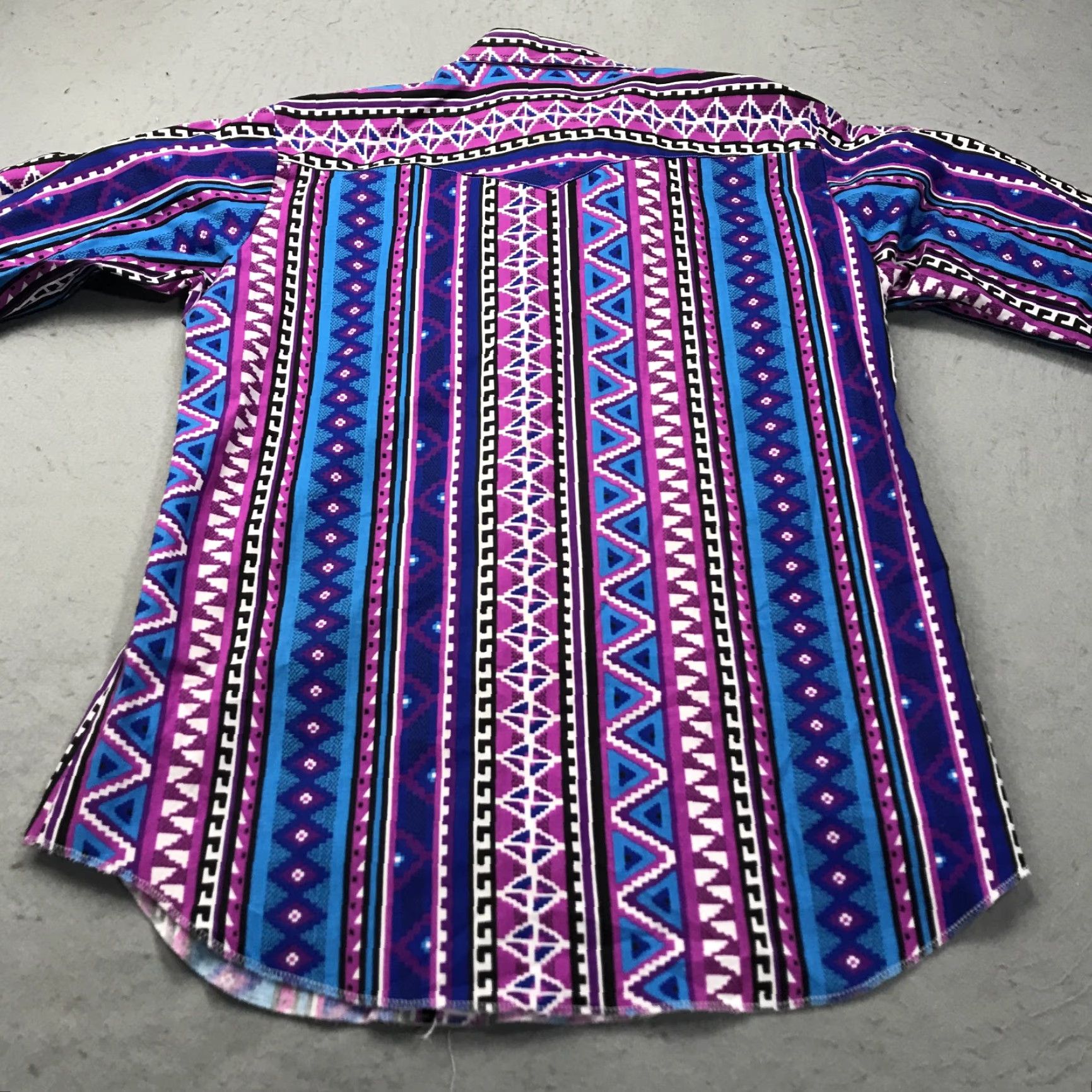 Vintage VINTAGE H Bar C Ranchwear Shirt Mens 16 35 Purple Pearl Snap Cowboy Rancher Size US L / EU 52-54 / 3 - 6 Thumbnail