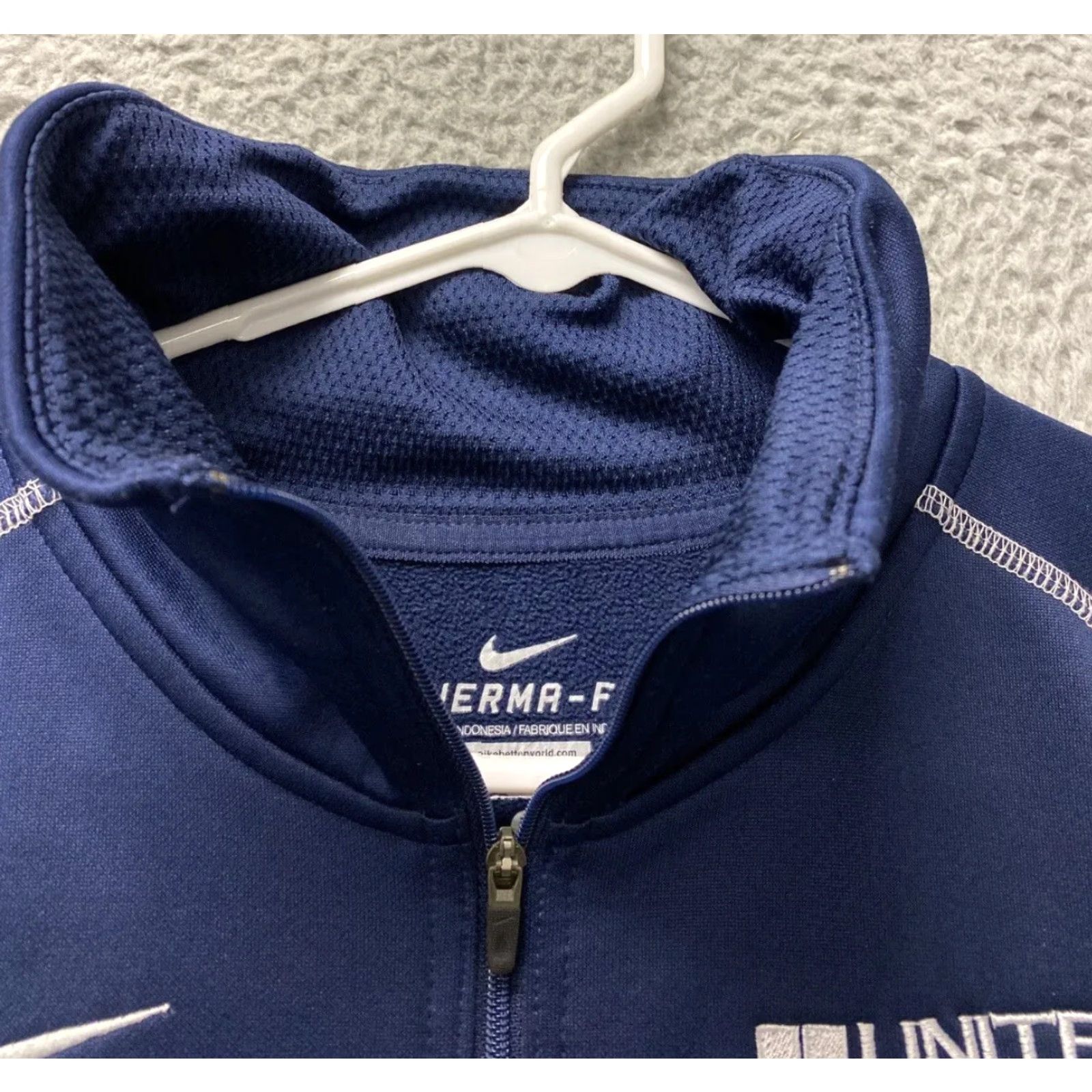 Nike Nike Pullover Sweatshirt Men Medium Blue Therma-Fit 1/4 Zip West Virginia Logo Size US M / EU 48-50 / 2 - 6 Thumbnail