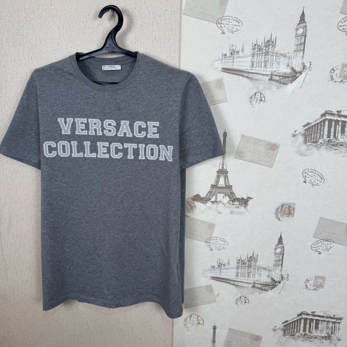 Versace Versace Collection T shirt College Grey Luxury Sz L Size US L / EU 52-54 / 3 - 9 Thumbnail