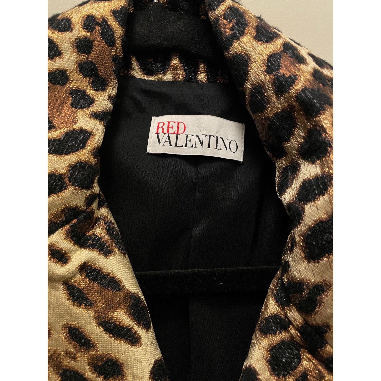 RED Valentino Leopard Jacquard Moto Jacket by RED Valentino Size XS / US 0-2 / IT 36-38 - 5 Thumbnail
