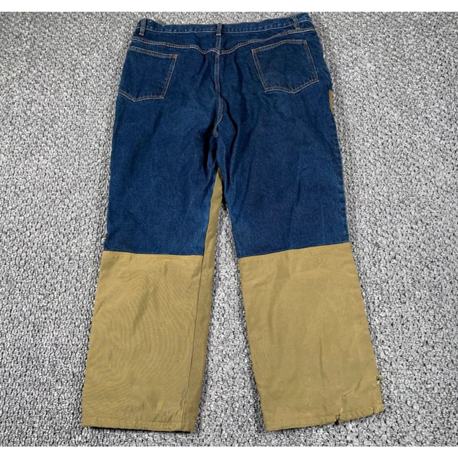 Denime VINTAGE Flannel Lined Brush Pants Jeans Men's 40 x 29 Blue Denim Outdoors Nature Size US 40 / EU 56 - 2 Thumbnail