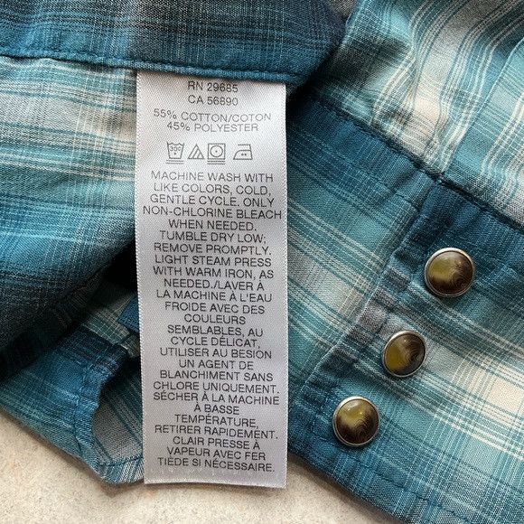 Pendleton Pendleton Frontier Shirt‎ Pearl Snap Small Blue White Plaid Size US S / EU 44-46 / 1 - 6 Thumbnail