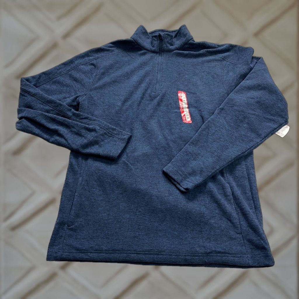 Vintage BCG Sweatshirt Mens Medium Solid Blue Long Sleeve 1/4 Zip Microfleece NWT New Size US M / EU 48-50 / 2 - 1 Thumbnail
