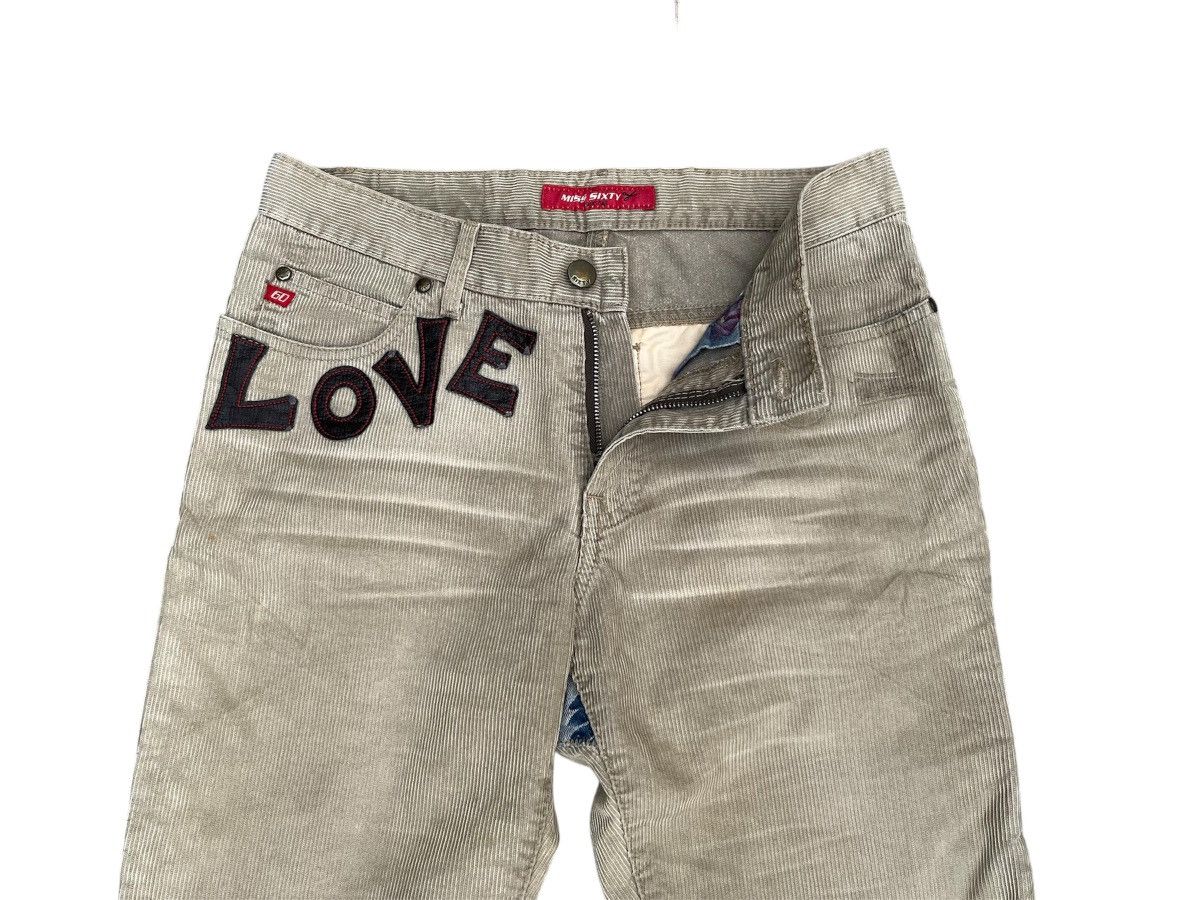 Seditionaries MISS SIXTY Patchwork Corduroy Flare Jeans Size 26" / US 2 / IT 38 - 7 Thumbnail