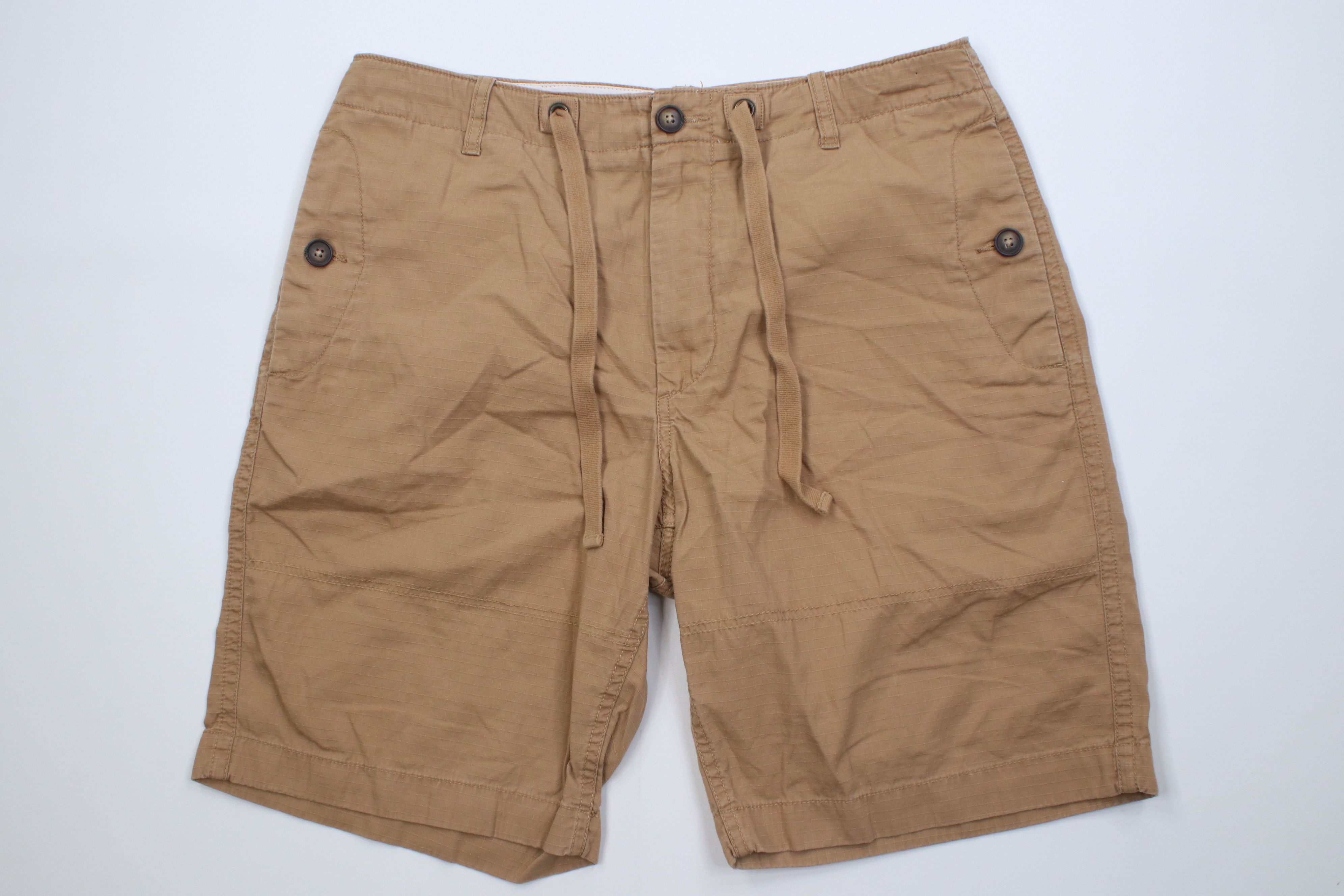 J.Crew Vintage Y2K J Crew Knee Ripstop Utility Shorts Beige Cotton Size US 34 / EU 50 - 1 Thumbnail