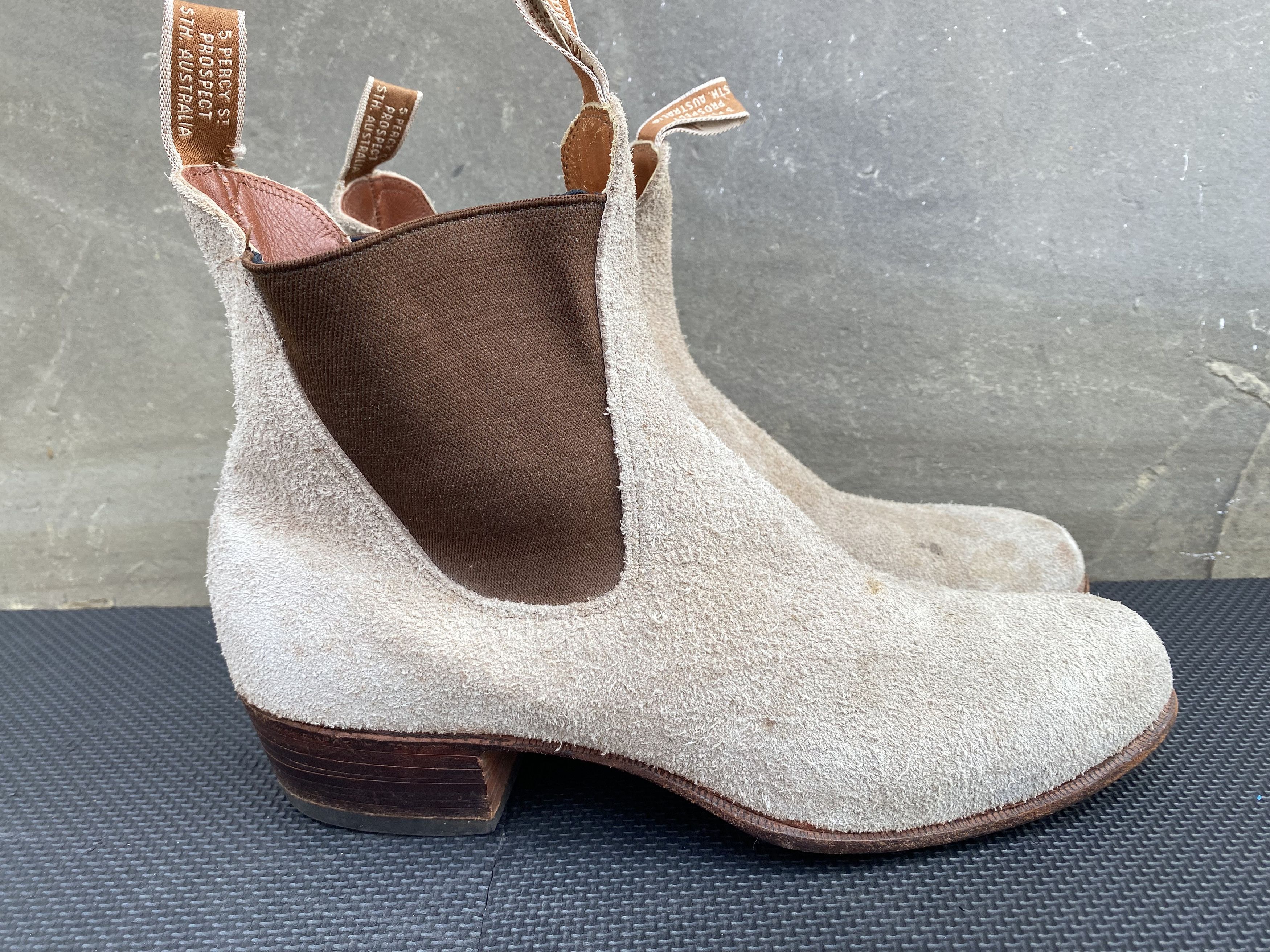 R.M. Williams Vintage RM Williams Taupe Boots Ranch Bushmman Cuban Heel Size US 13 / EU 46 - 5 Thumbnail