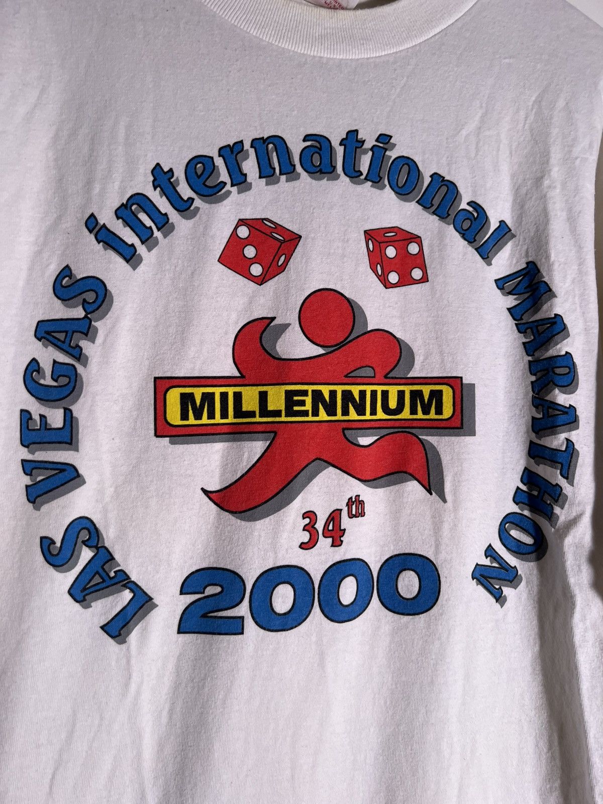 Vintage Y2K 2000’s VTG Vintage Las Vegas Marathon Nike Retro T Shirt Size US L / EU 52-54 / 3 - 4 Thumbnail