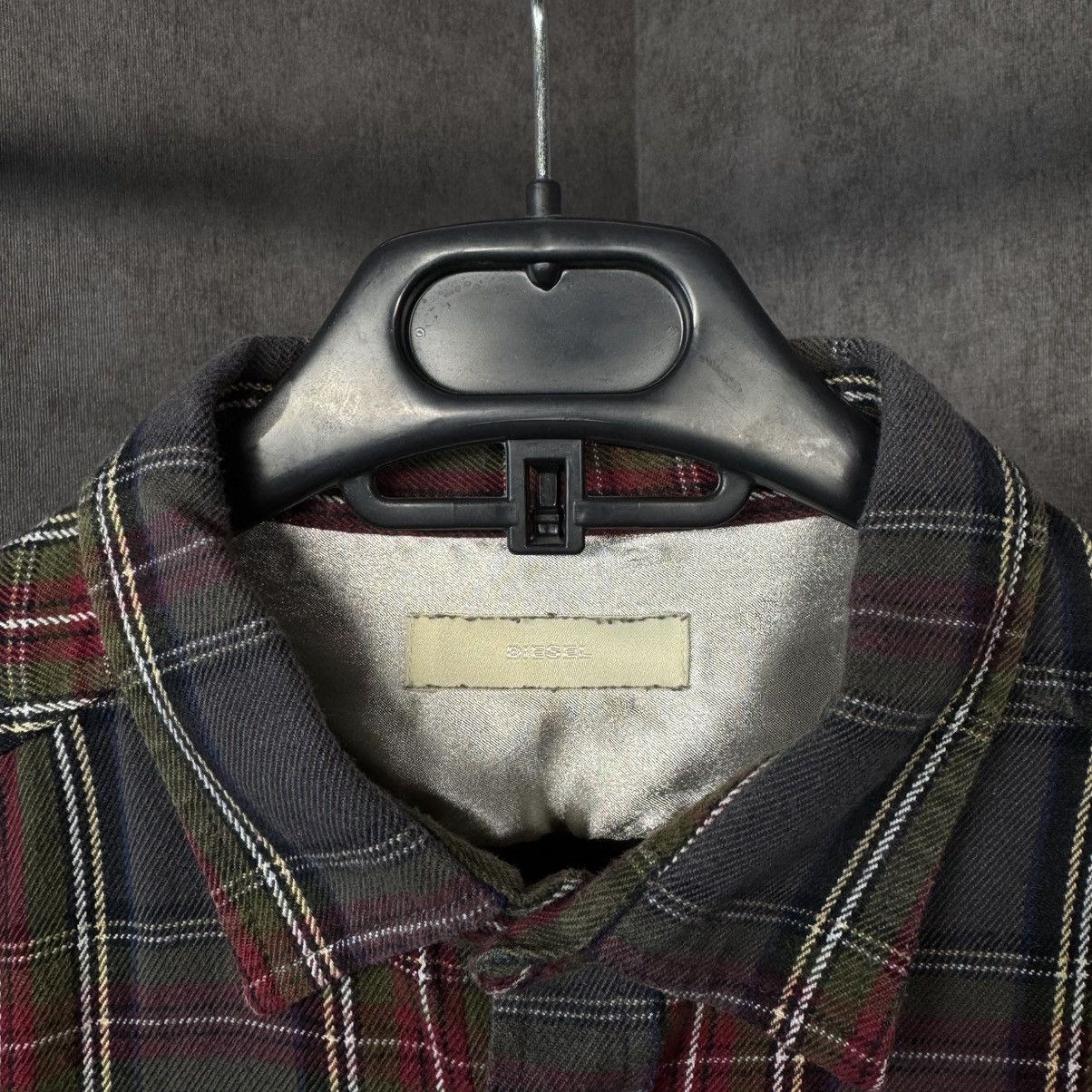 Diesel × Vintage Y2K Diesel flannel plaid shirt Size US L / EU 52-54 / 3 - 3 Thumbnail