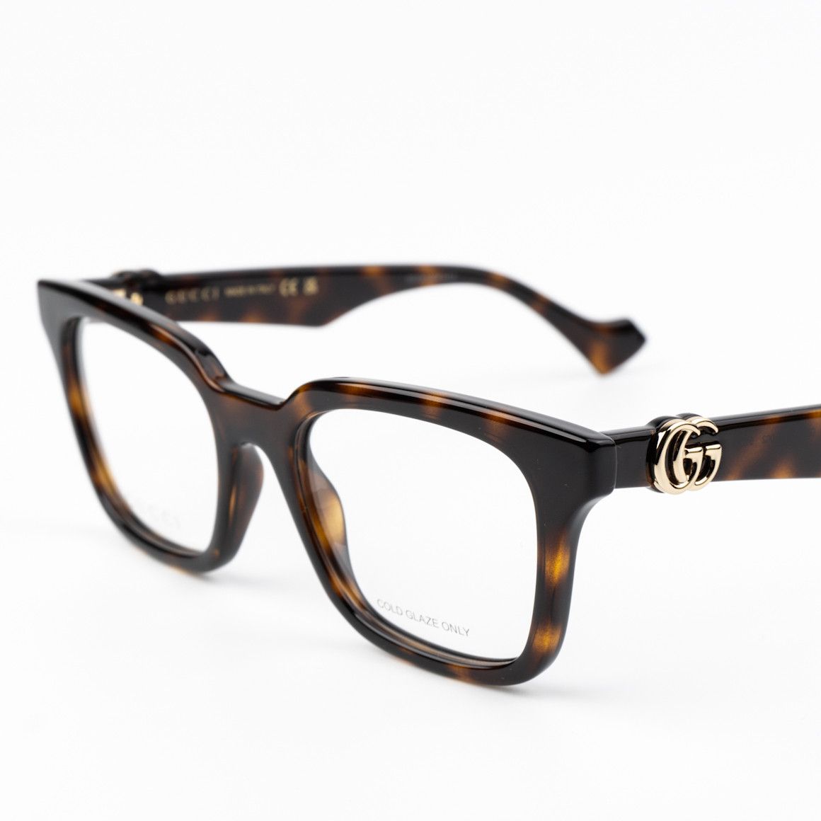 Gucci NEW Gucci GG1728O 002 Havana Square Women Eyeglasses Size ONE SIZE - 5 Thumbnail