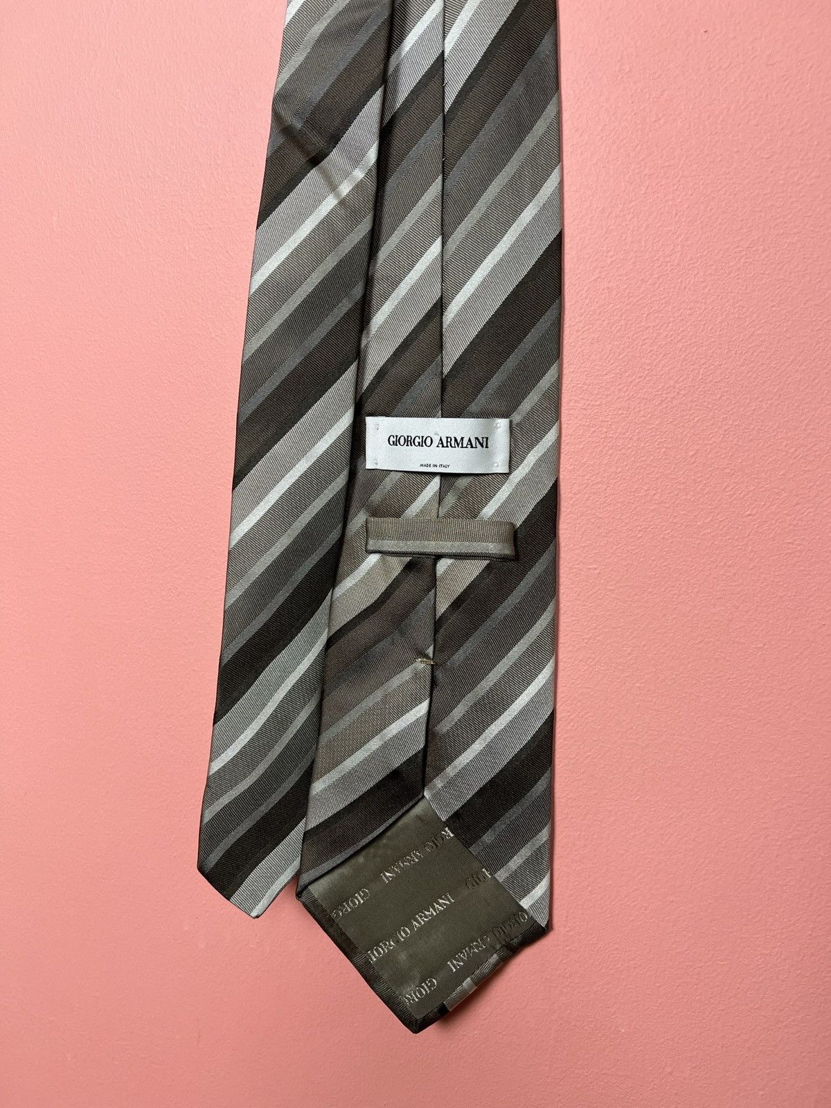 Designer × Giorgio Armani Giorgio Armani tie silk Italy design casual Size ONE SIZE - 4 Thumbnail