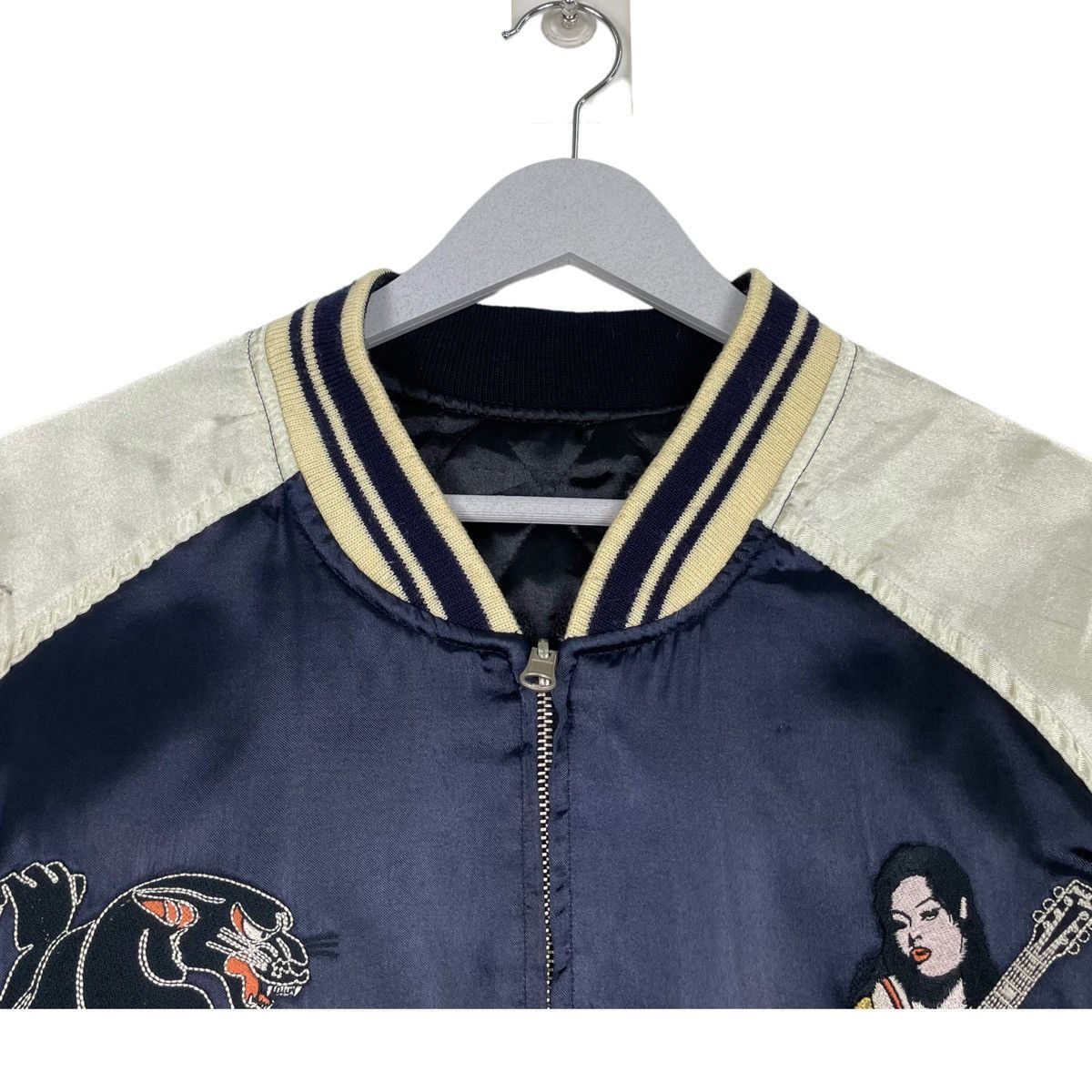 Japanese Brand × Toyo Enterprises 💥PEAKED YELLOW JAPAN SUKAJAN GEISHA EMBROIDERY JACKET Size US L / EU 52-54 / 3 - 6 Thumbnail