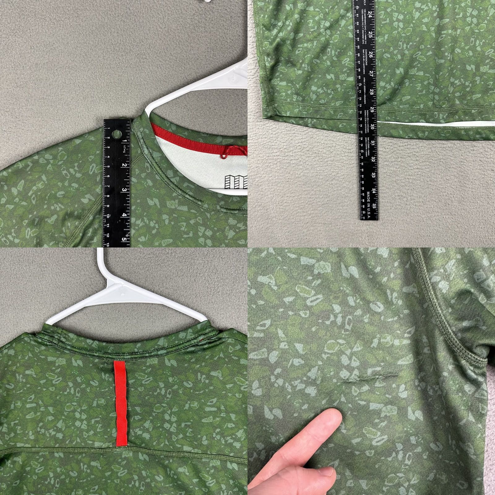 Topo Designs Topo Designs Shirt Womens XL Green Geometric Print Pockets Zip Quick Dry Travel Casual Size XL / US 12-14 / IT 48-50 - 9 Thumbnail
