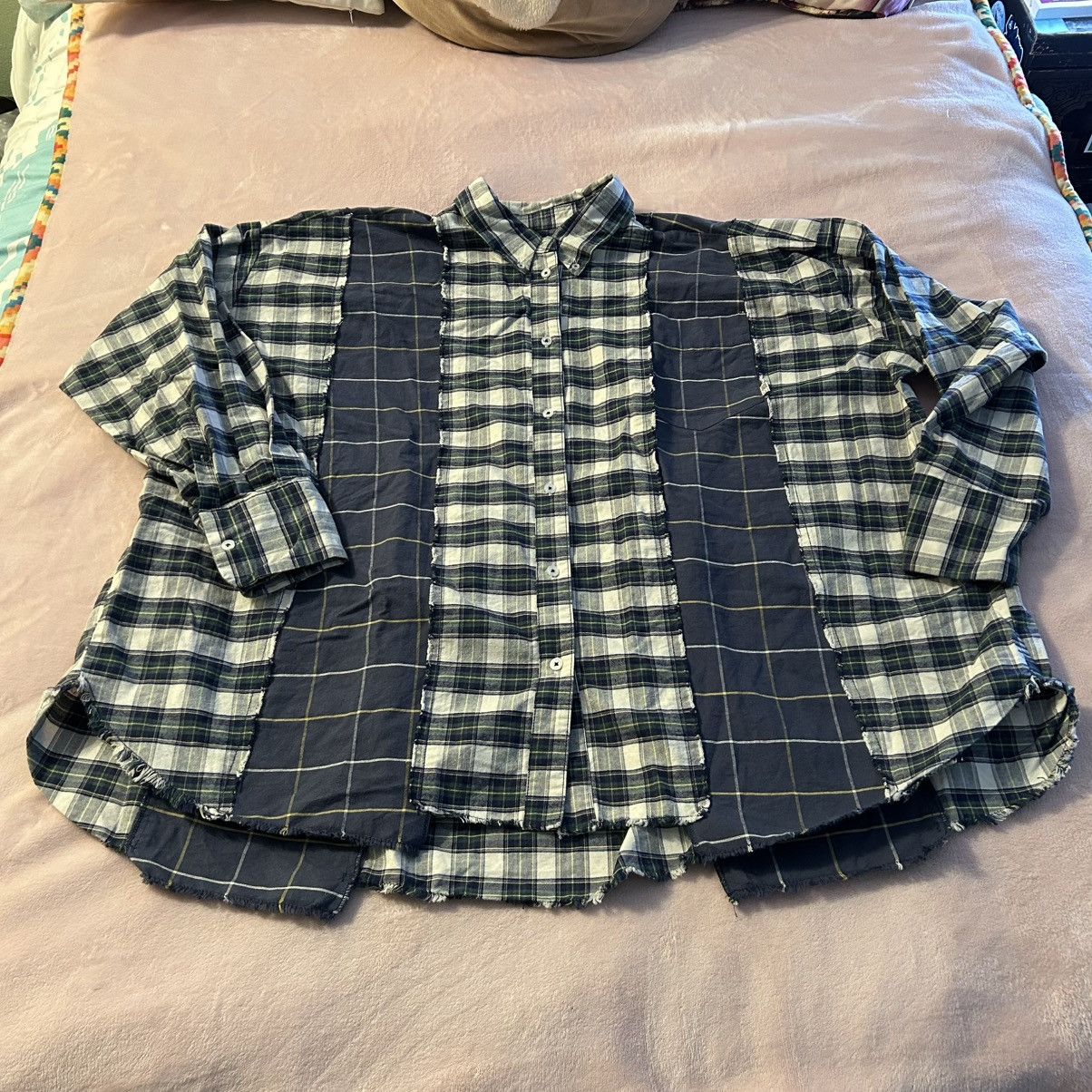 Bdg BDG Urban Outfitters Robbie Spliced Plaid Flannel oversized Size L / US 10 / IT 46 - 1 Thumbnail