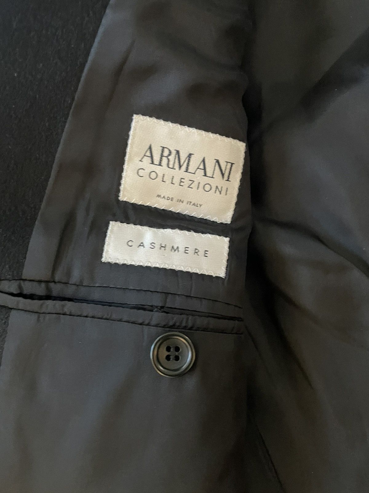 Armani Collezioni Cashmere Sport Coat Size 40S - 6 Thumbnail