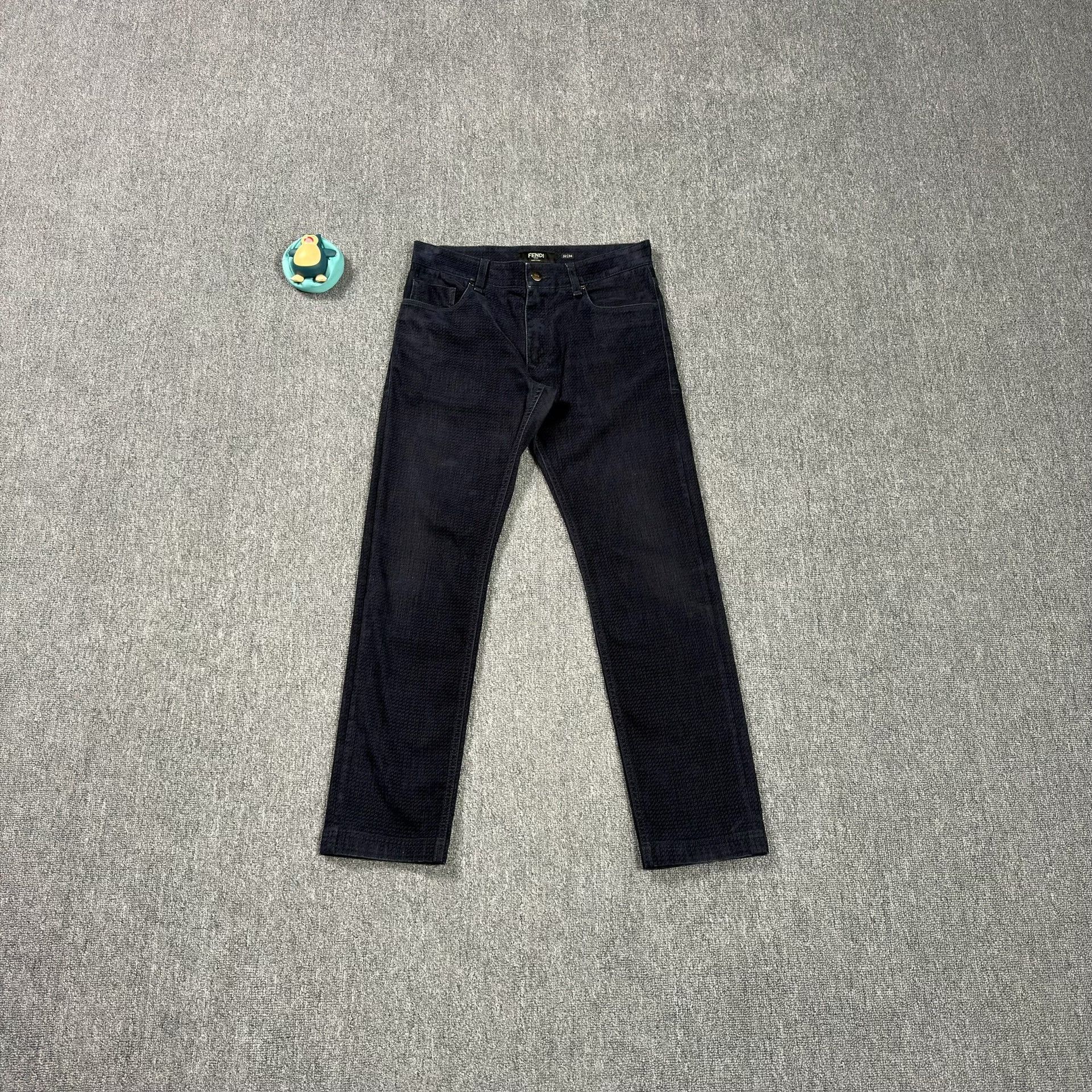 Fendi Fendi Flocked Monogram Jeans 32 Size US 32 / EU 48 - 1 Thumbnail
