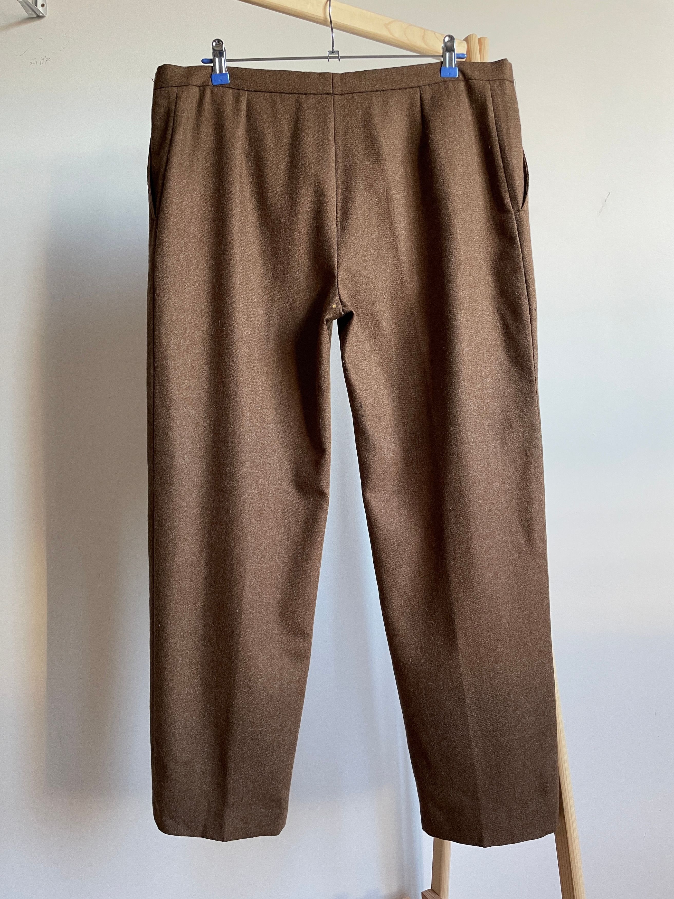 Celine Celine Paris Soria Womens Vintage 80's Wool Trousers Size 38 Size 38" / US 16 / IT 52 - 2 Thumbnail