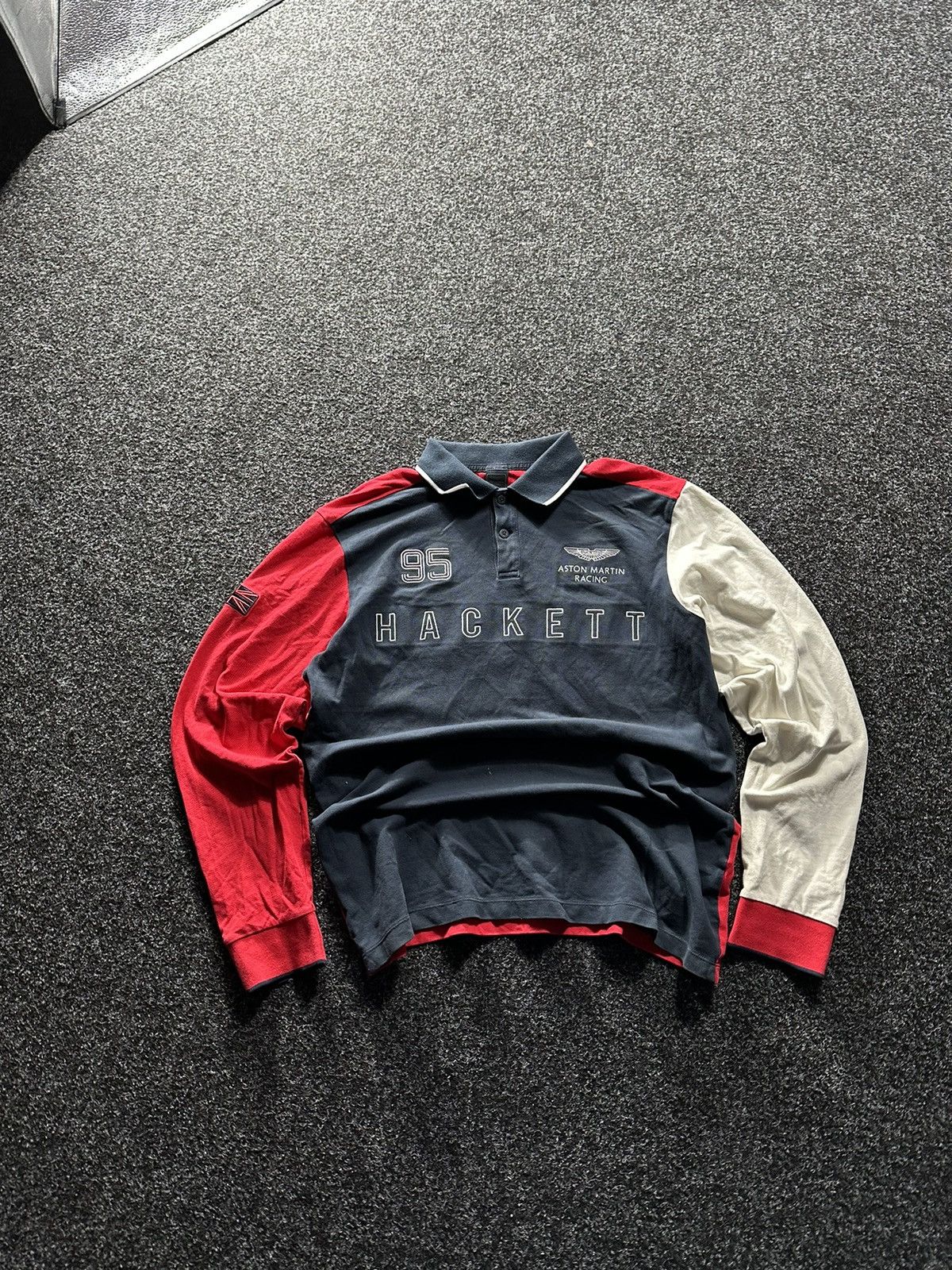 Hackett × Vintage 🚨Vintage Y2K Hackett Aston Martin Racing 95 formula BIG LOGO Size US L / EU 52-54 / 3 - 1 Thumbnail