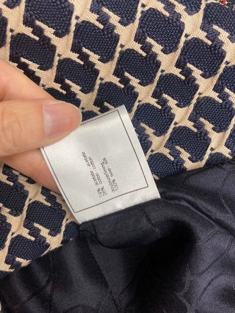 Chanel Chanel Thousand-bird plaid leather collar chain coat Size XS / US 0-2 / IT 36-38 - 7 Thumbnail