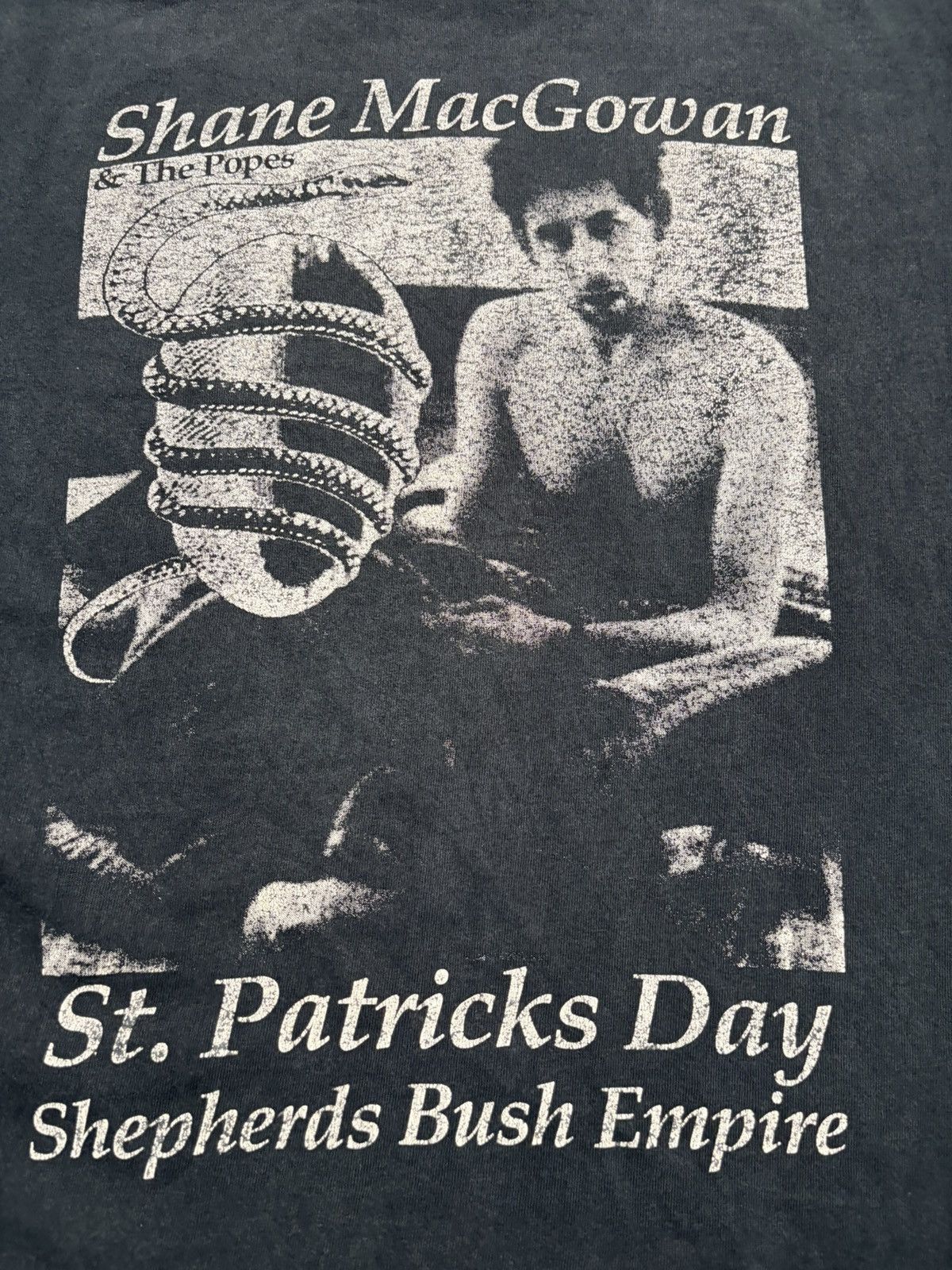 Band Tees Vintage 1994 Shane MacGowan The Popes Long Sleeve Shirt 90s Size US XL / EU 56 / 4 - 20 Thumbnail