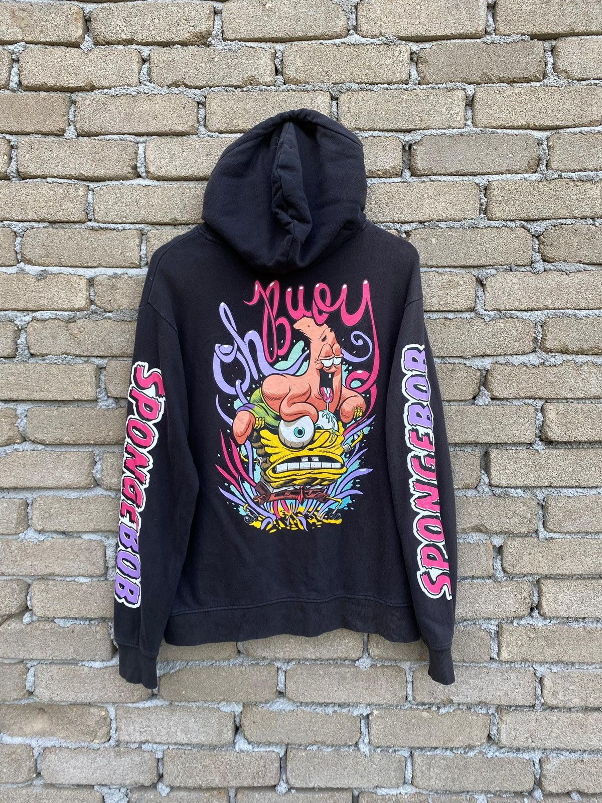 Cartoon Network Spongebob Squarepants Overprint Hoodie Pullover Size US L / EU 52-54 / 3 - 4 Thumbnail