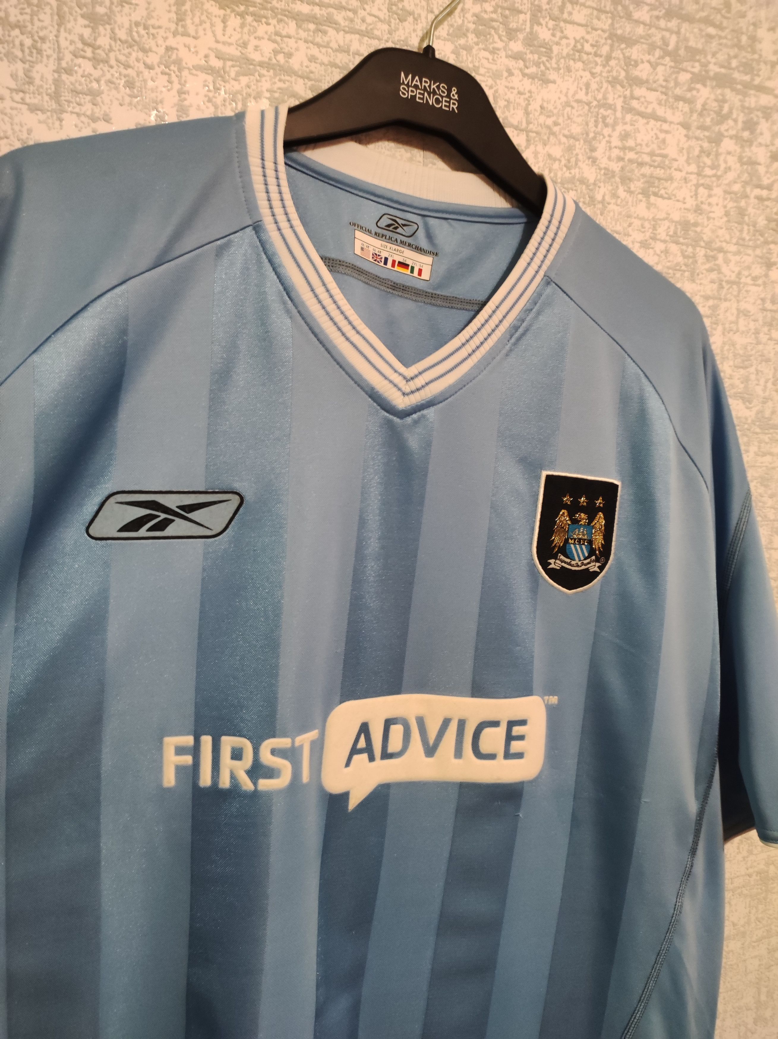 Citizen × Reebok × Vintage Reebok Manchester city home 2003/2004 football jersey Size US XXL / EU 58 / 5 - 3 Thumbnail