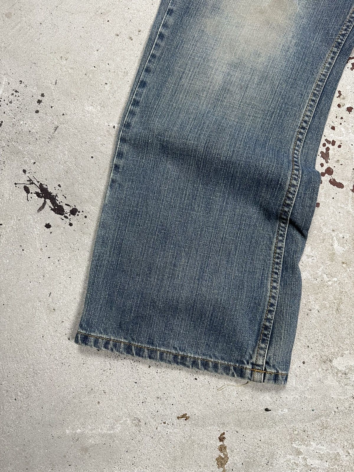 If Six Was Nine Vintage Y2K Baggy Flare Boot Cut Distressed Jeans Japanese Size US 38 / EU 54 - 5 Thumbnail