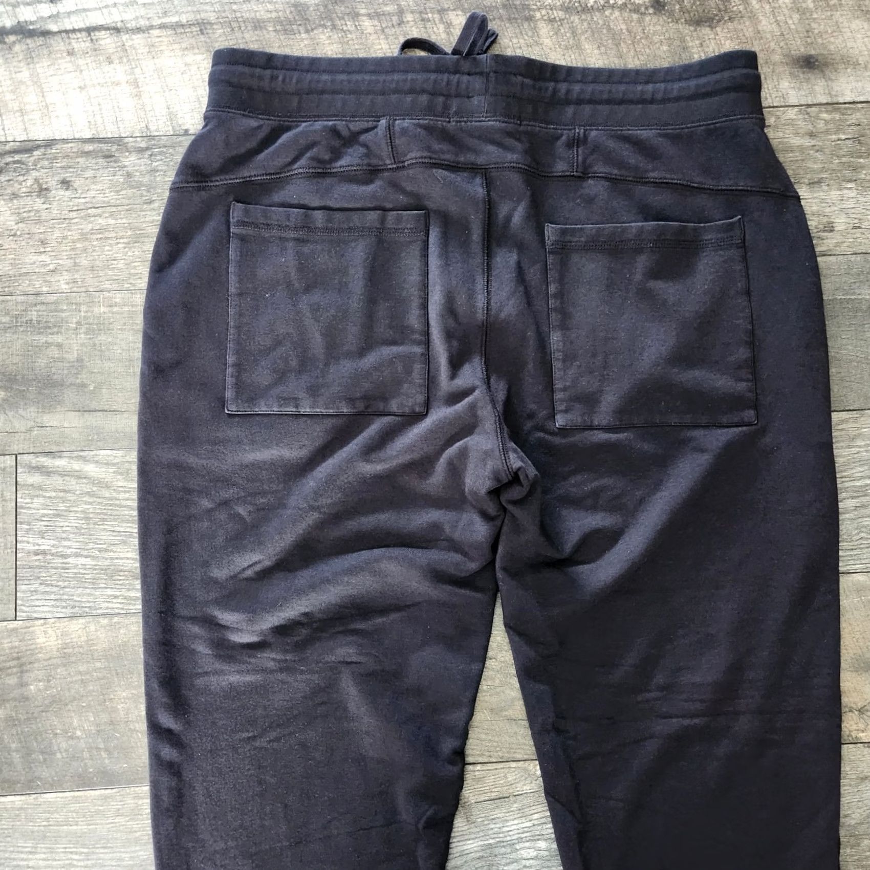 Vintage Greyson Sweatpants Joggers Mens Large Black Fleece Drawstring Athletic Gym Regular Straight Pockets Logo Size US 33 - 6 Thumbnail