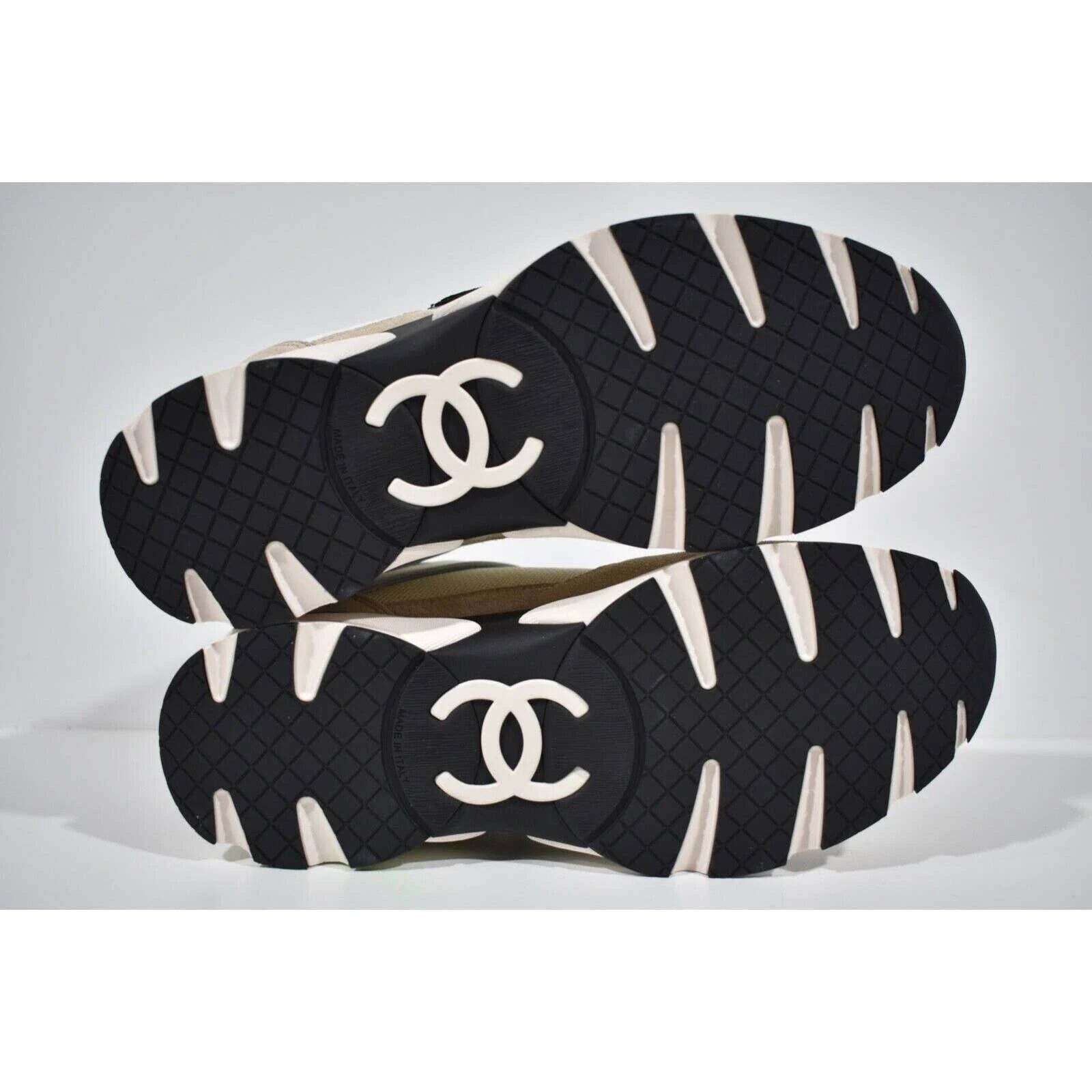 Chanel 22S CC Logo Tie Flat Runner Trainer Sneaker 36.5 Size US 6.5 / IT 36.5 - 11 Thumbnail