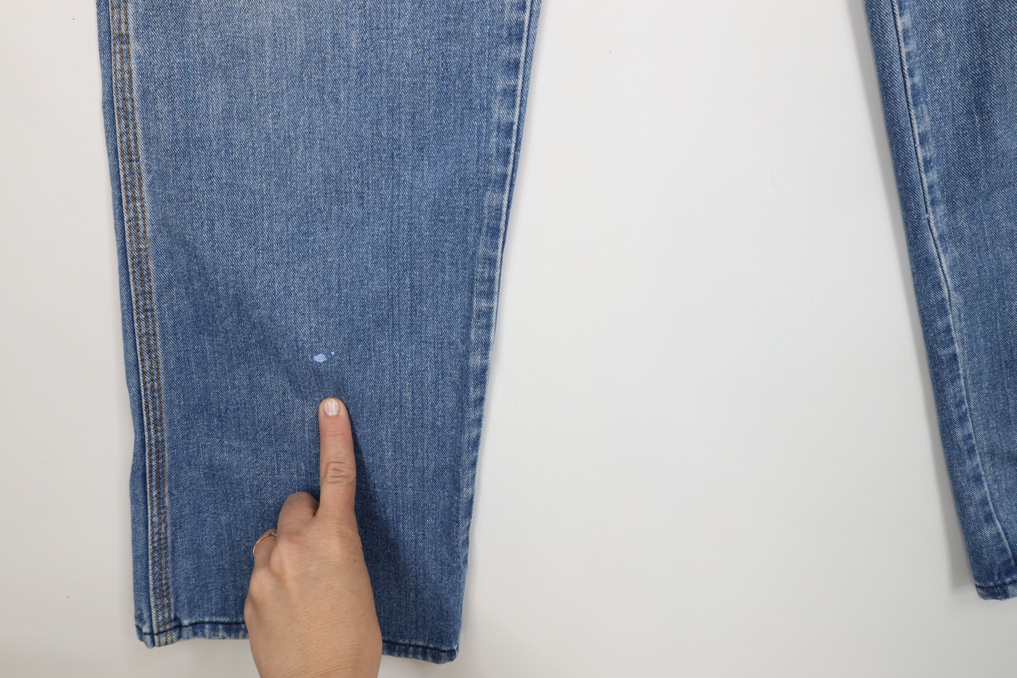 Vintage Vintage 70s Streetwear Wide Leg Denim Jeans Blue Cotton Size 36" / US 14 / IT 50 - 5 Thumbnail