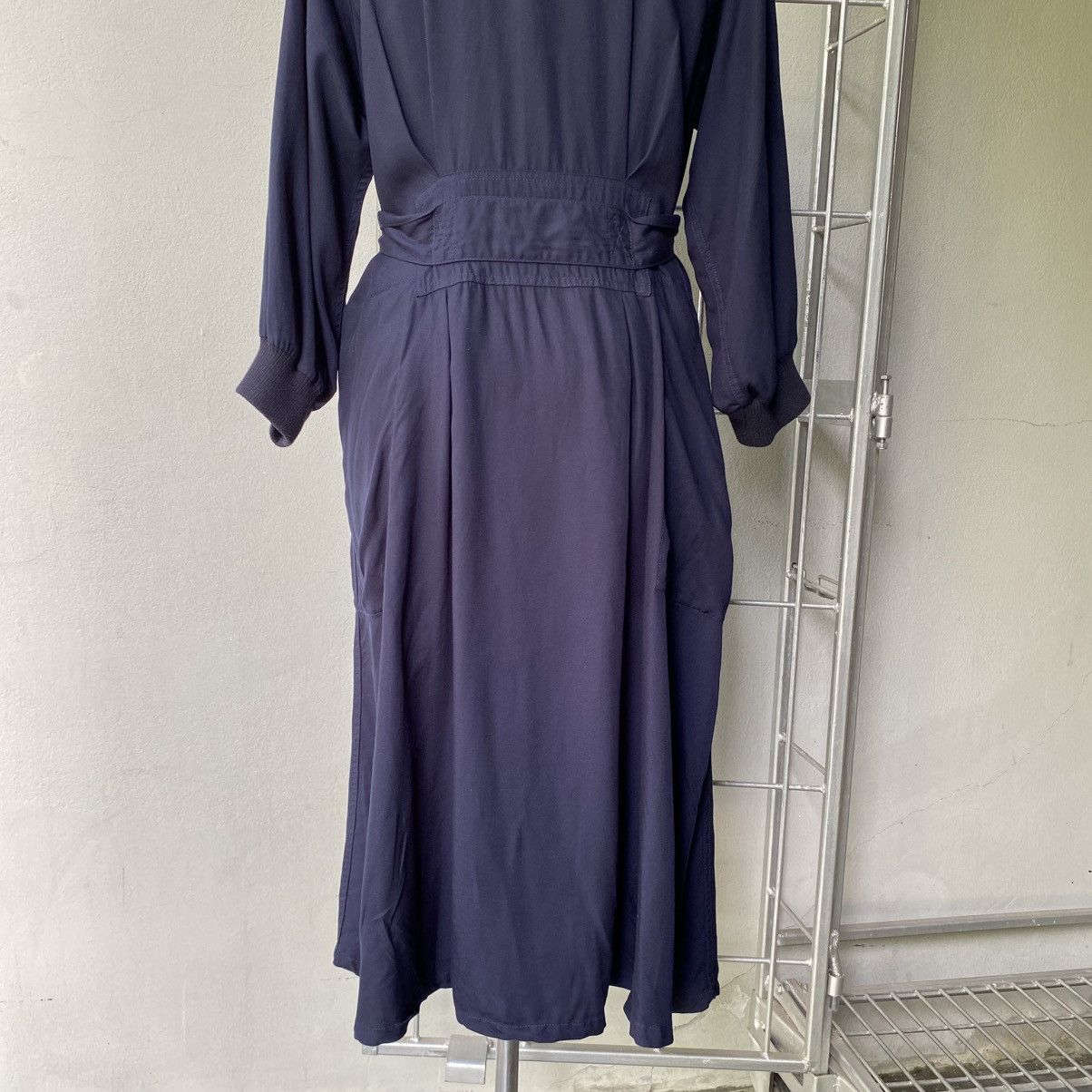 Zucca Zucca Dark Navy Belted Maxi Dress with Pockets Size M / US 6-8 / IT 42-44 - 23 Thumbnail