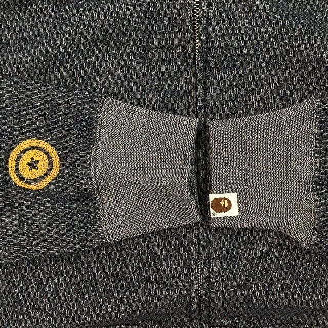 Bape 2020 BAPE Navy Shark Full Zip Hoodie a bathing ape Size US L / EU 52-54 / 3 - 6 Thumbnail
