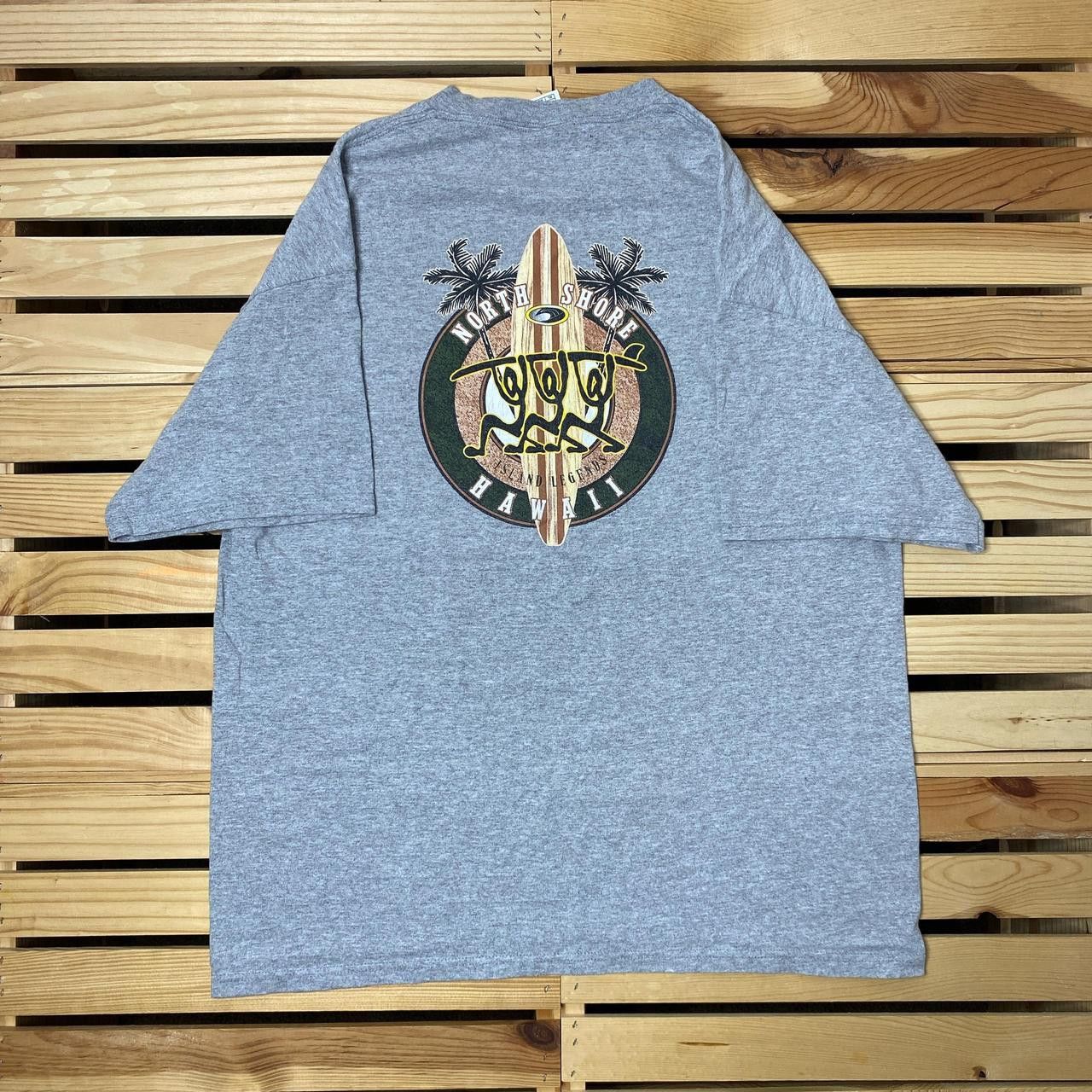 Delta Vintage North Shore, HI Gray Surf Tee Size XL Size US XL / EU 56 / 4 - 1 Thumbnail