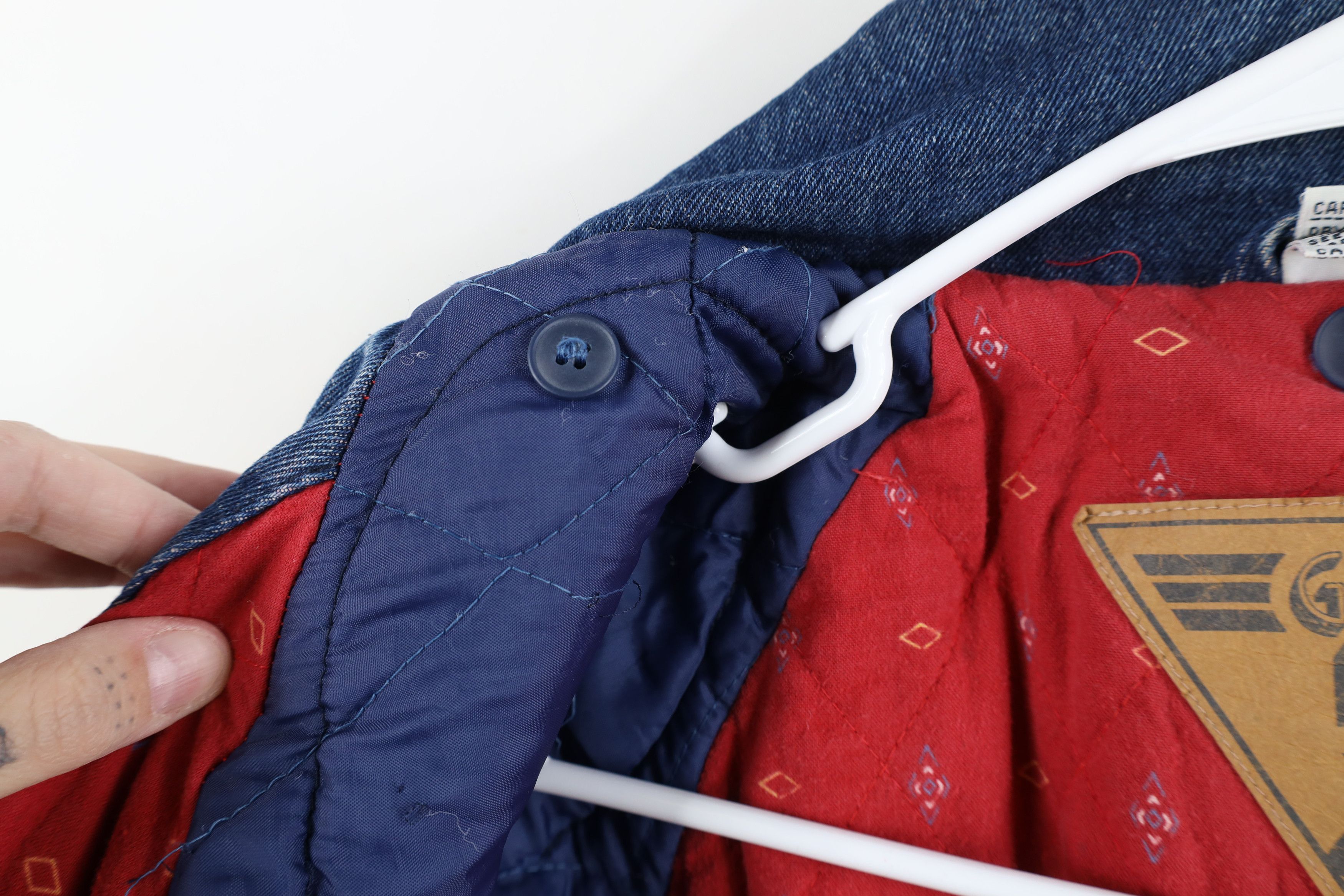 Vintage Vintage 80s 90s Streetwear Flannel Lined Denim Jean Jacket Size L / US 10 / IT 46 - 13 Thumbnail