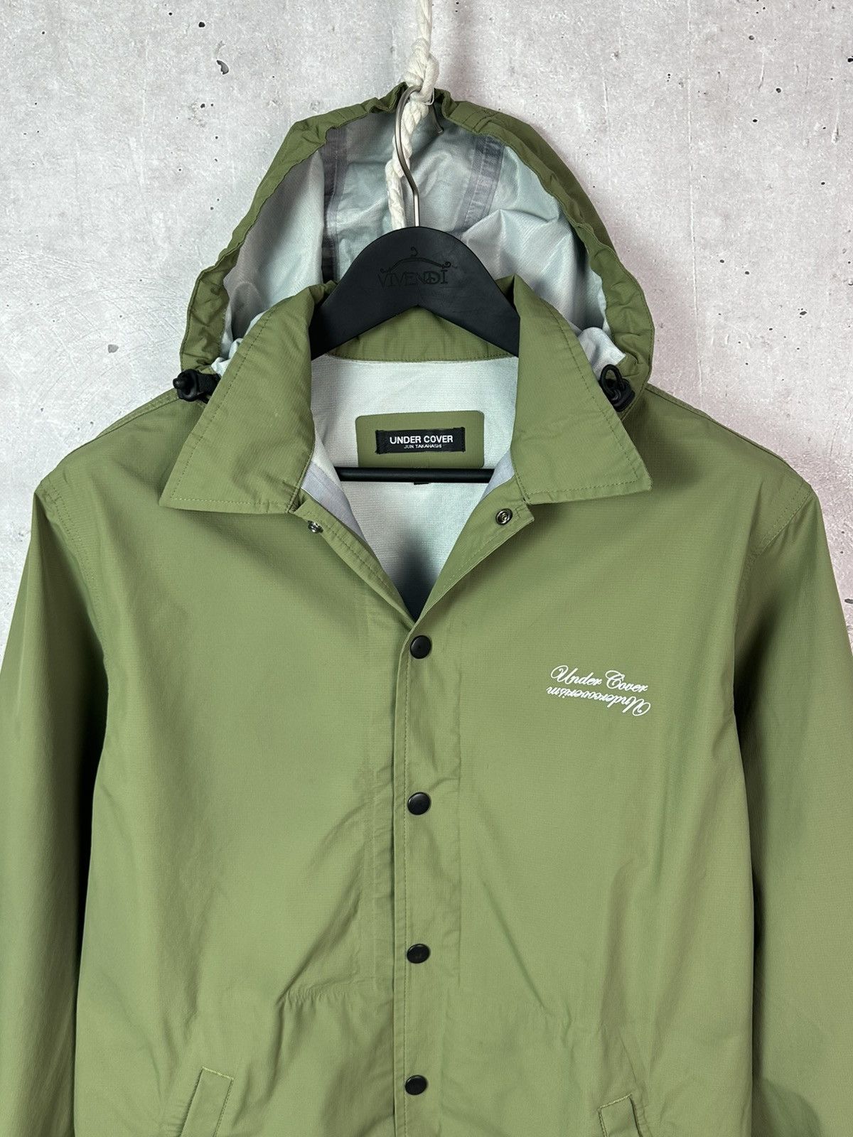 Undercover Undercover Jun Takahashi Green Coach Hooded Nylon Jacket Size US L / EU 52-54 / 3 - 2 Thumbnail