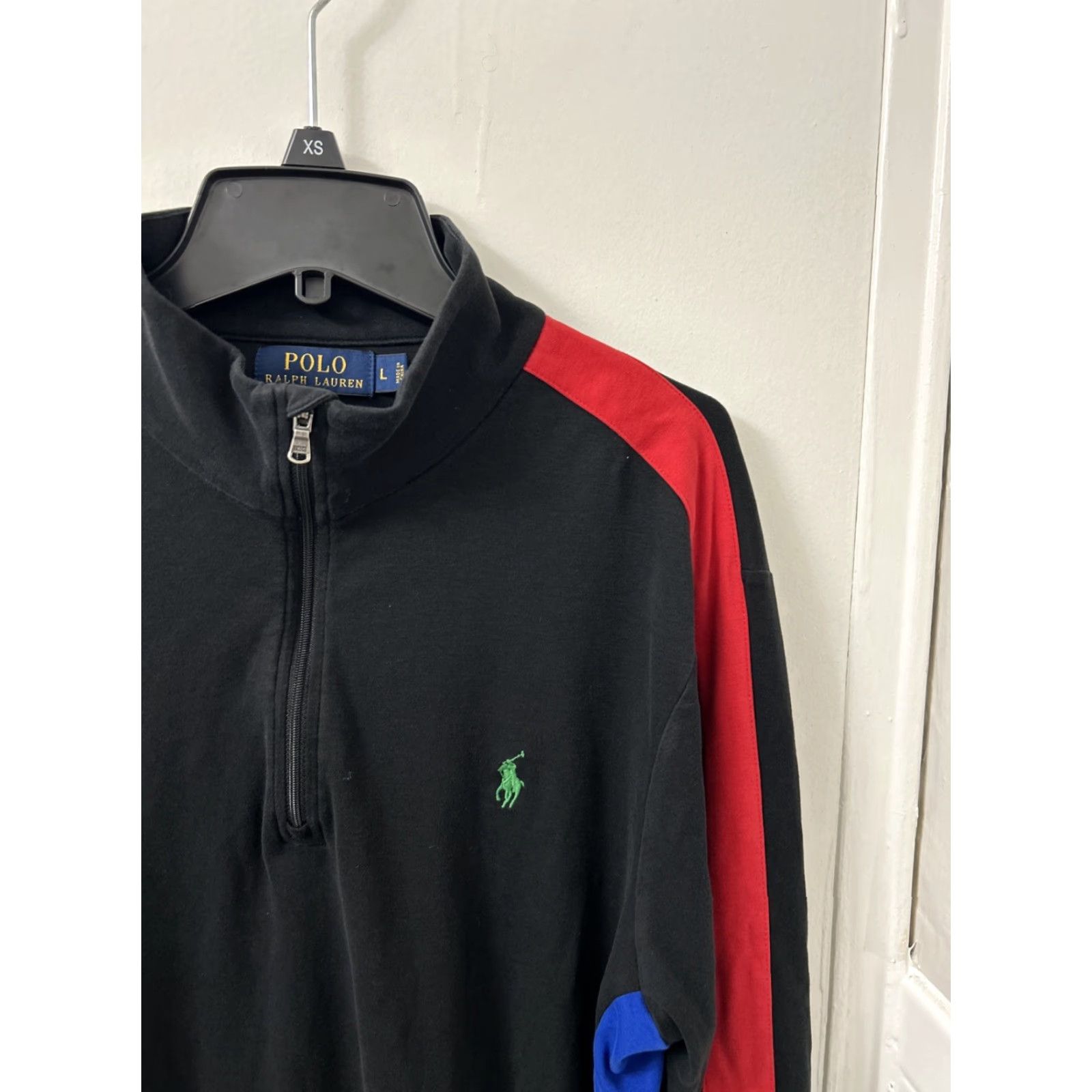 Polo Ralph Lauren Polo Ralph Lauren 1/4 Zip Mens L Black Pullover Sport Sweater Size US L / EU 52-54 / 3 - 4 Thumbnail