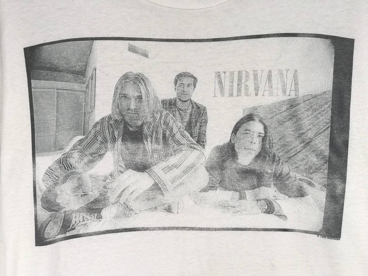 Band Tees vintage 1996 Nirvana band grunge kurt cobain distressed Size US XL / EU 56 / 4 - 3 Thumbnail