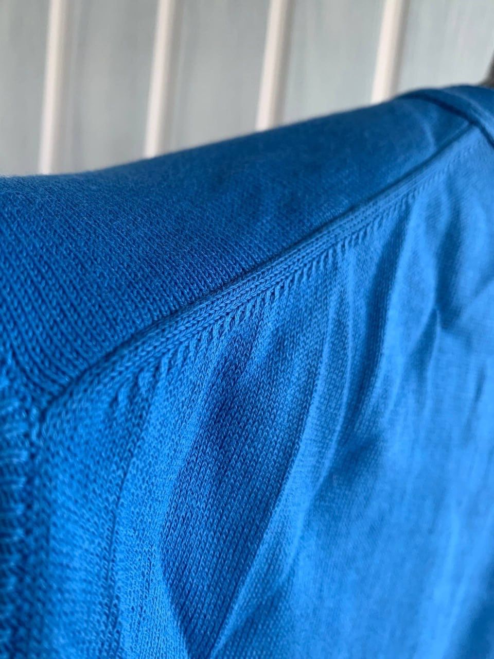 Romeo Gigli Romeo Gigli Man Blue Knit Cotton V-Neck Sleeveless Vest Size US M / EU 48-50 / 2 - 15 Thumbnail